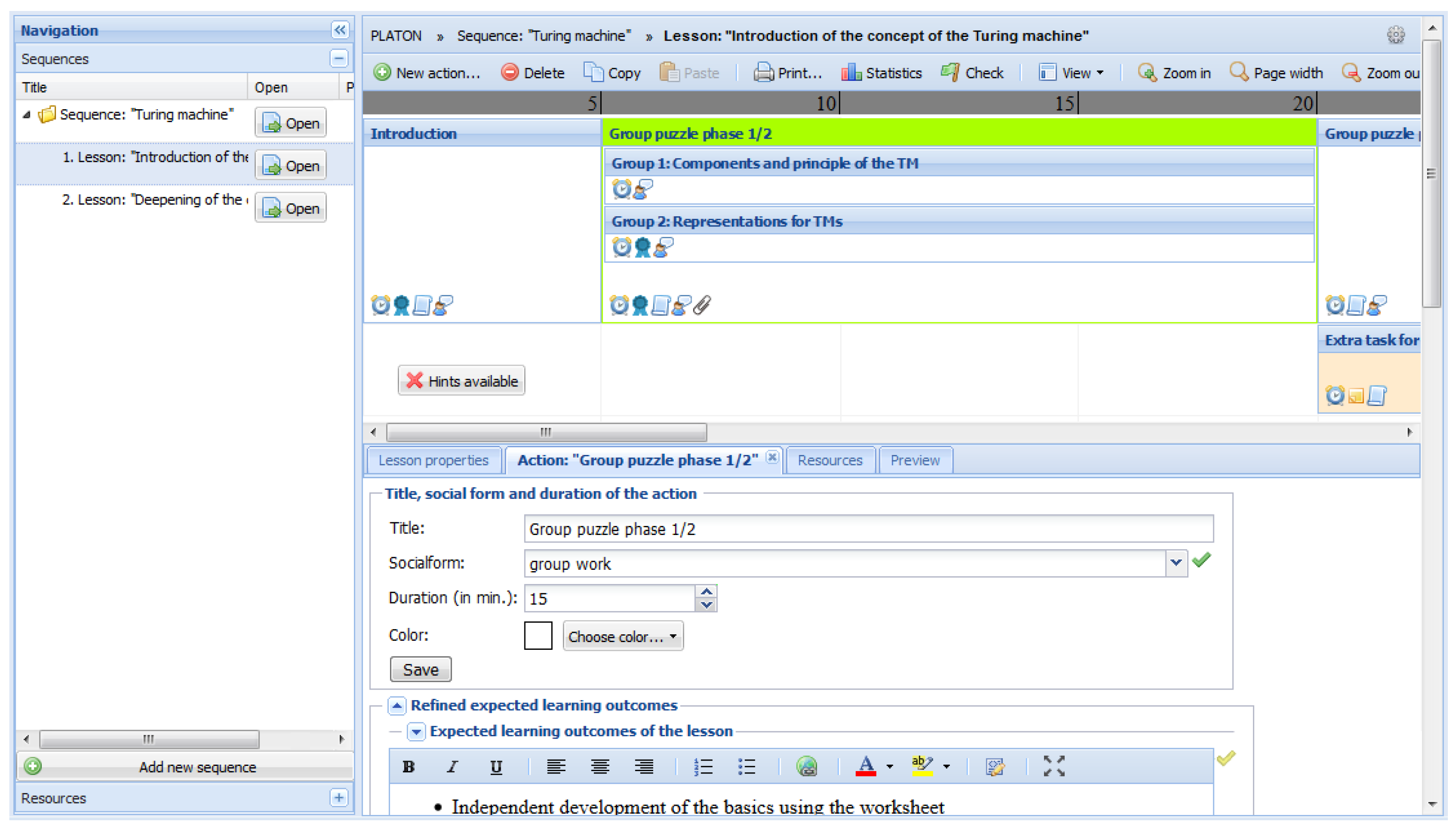 Education Sciences Free Full Text Platon Developing A Graphical Lesson Planning System For Prospective Teachers