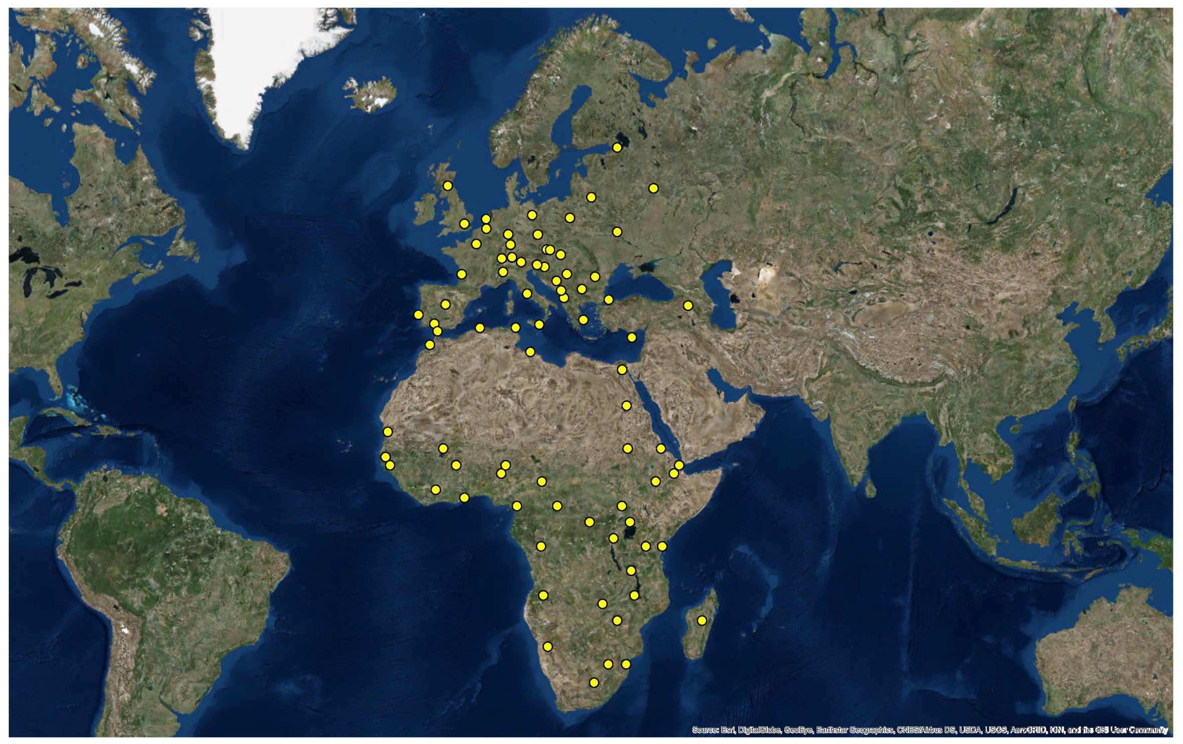 Спутниковая карта esri