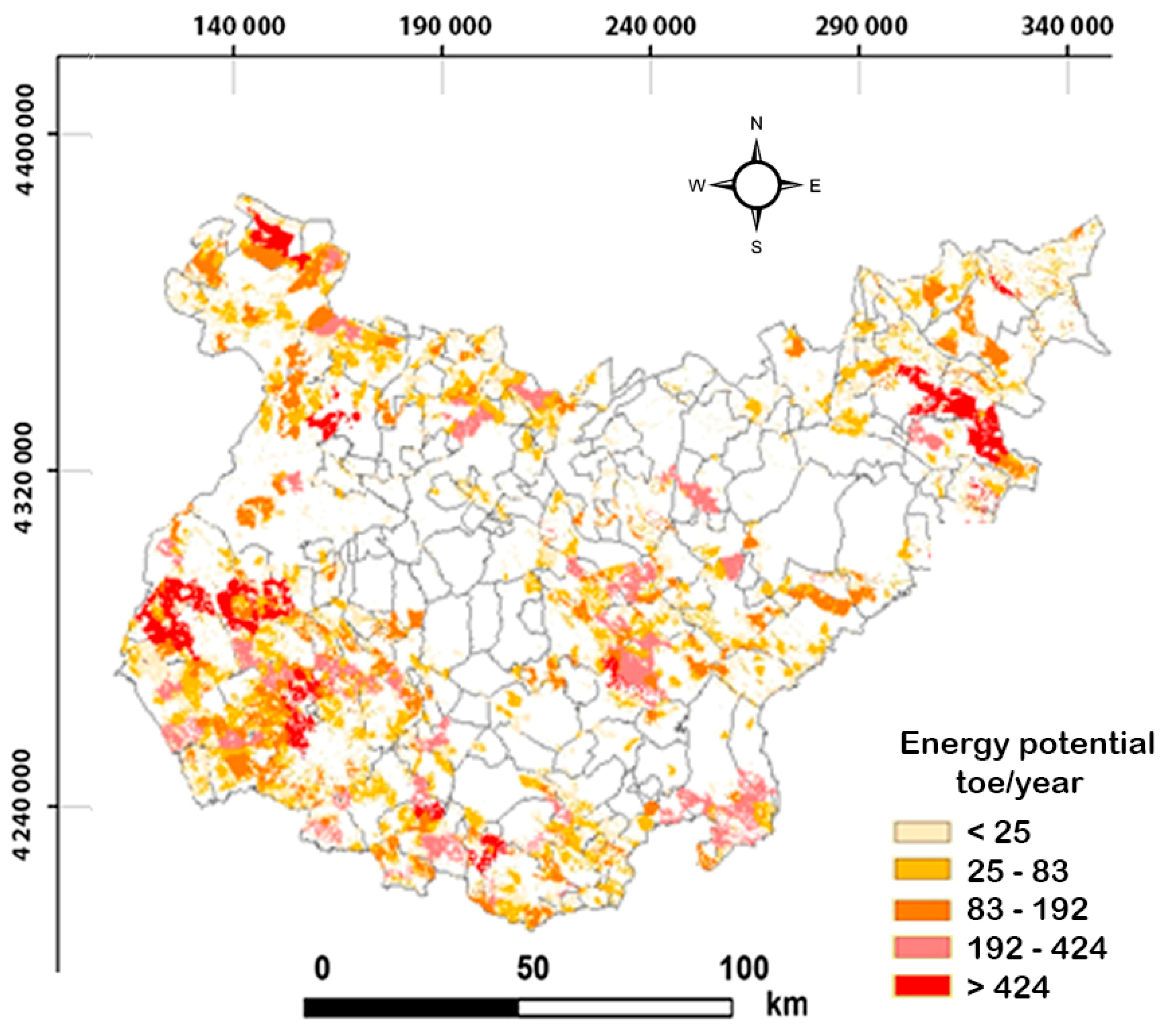 Energies | Free Full-Text | Spatial Analysis of Residual Biomass and ...