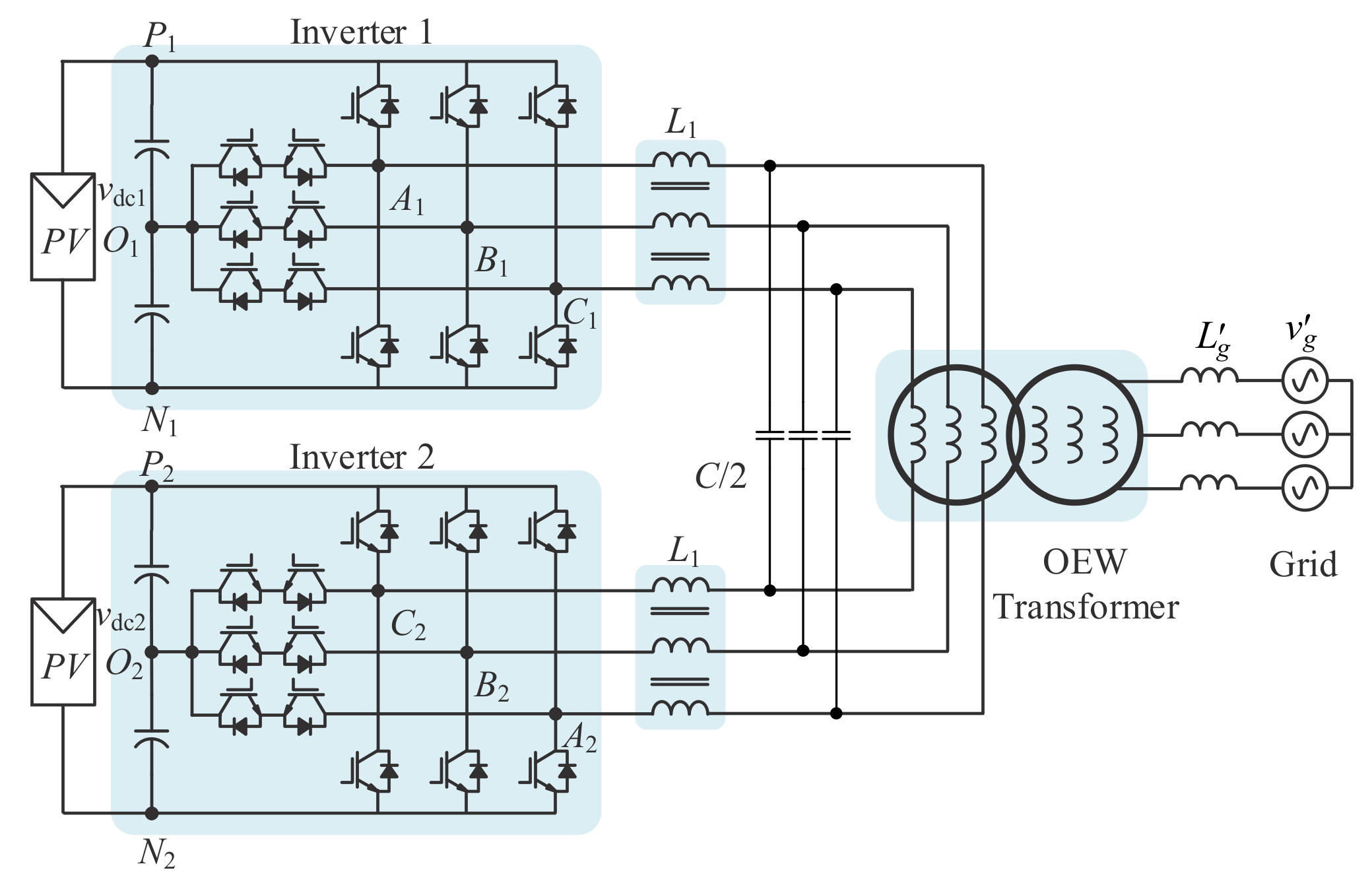Energies | Free Full-Text | Research on the Filters for Dual-Inverter Fed  Open-End Winding Transformer Topology in Photovoltaic Grid-Tied  Applications | HTML