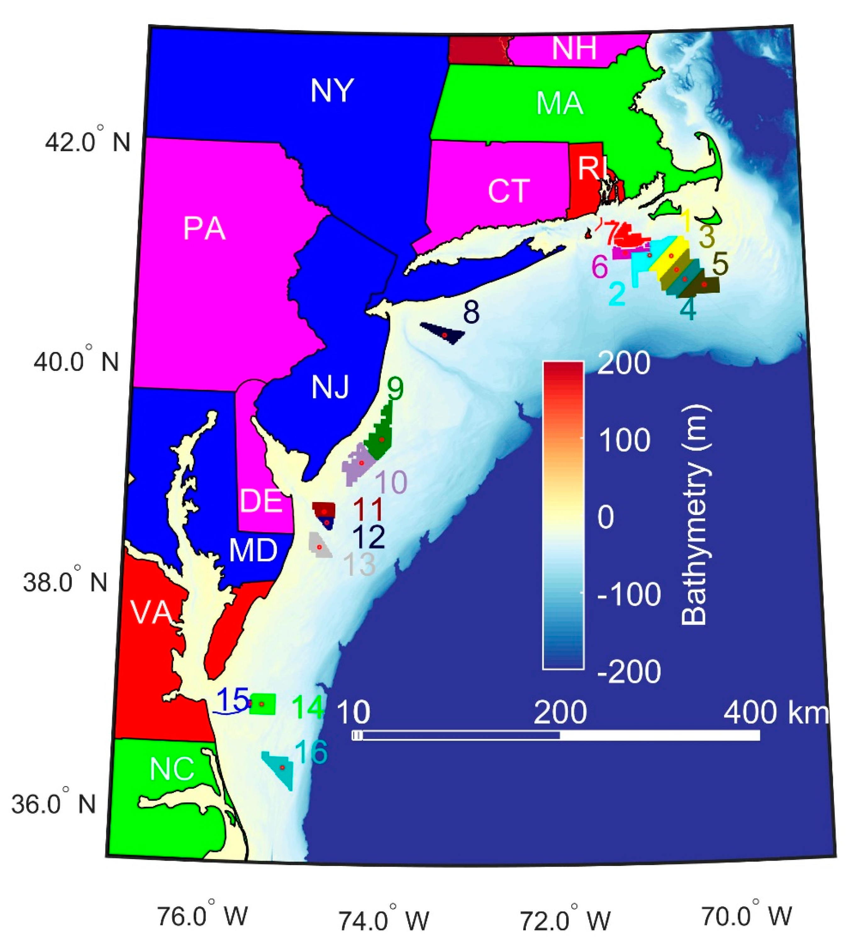 Energies | Free Full-Text | Extreme Wind and Waves in U.S. East Coast  Offshore Wind Energy Lease Areas