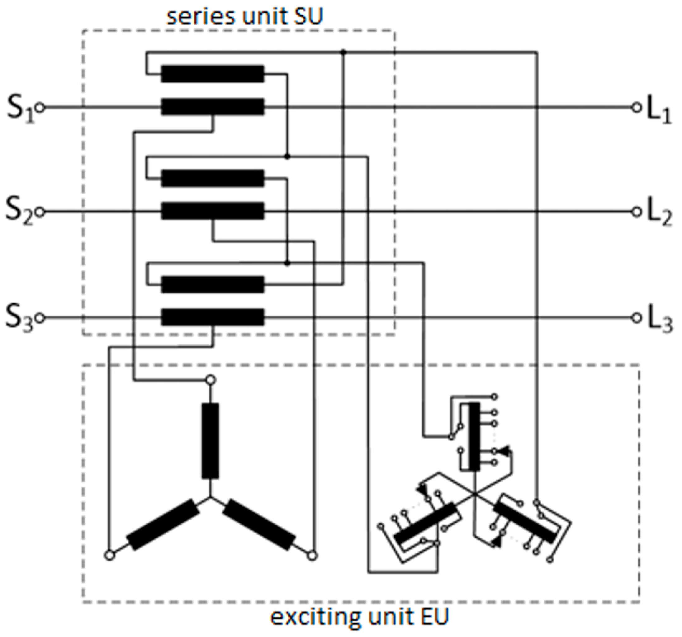 Regulating transformer in clearance power system