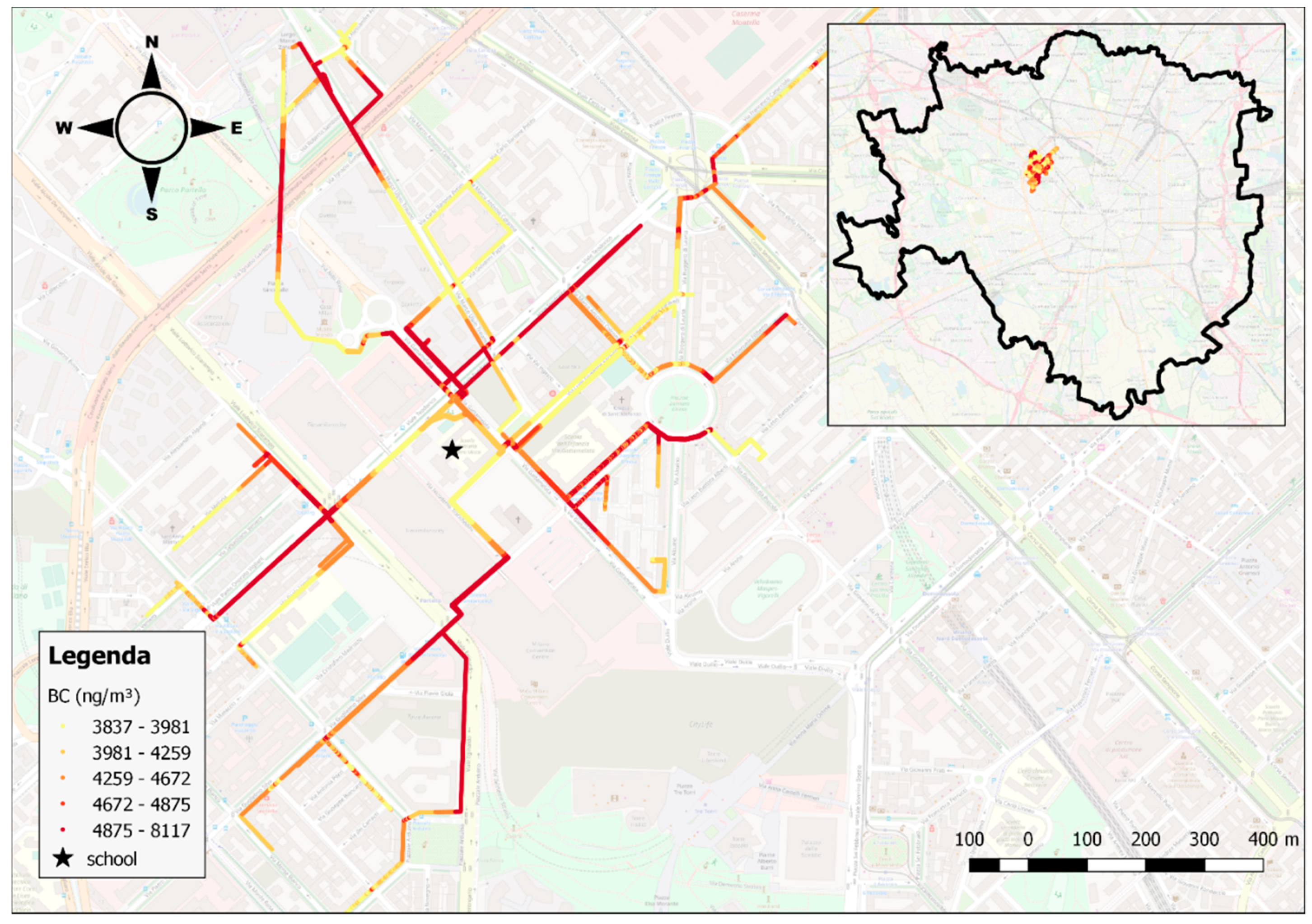 Environments | Free Full-Text | Is a Land Use Regression Model Capable of  Predicting the Cleanest Route to School?