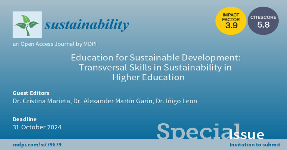 Sustainability | Special Issue : Education for Sustainable Development ...