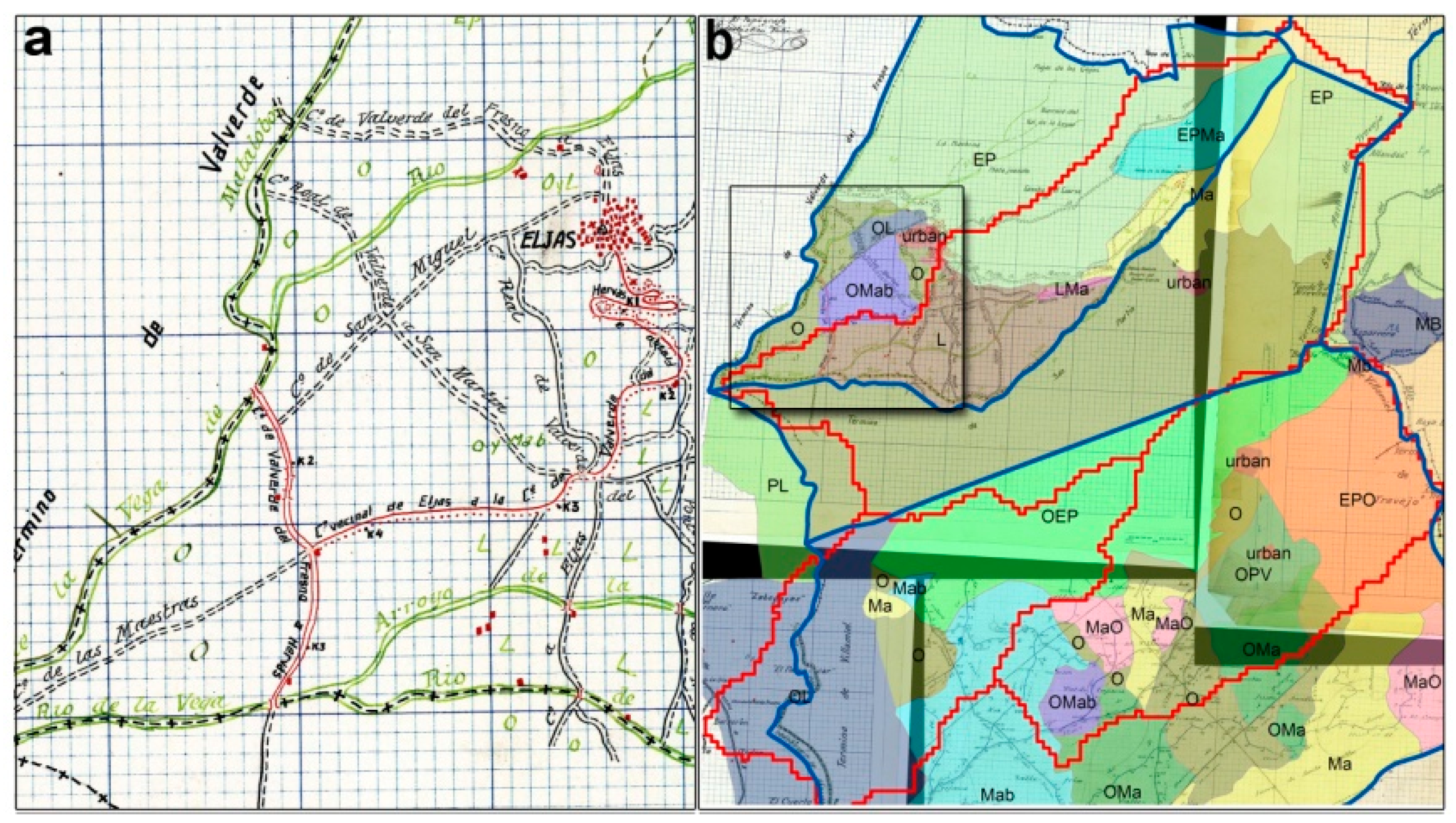 A. Location of the site of Peña Negra. B. Topographic plan of the