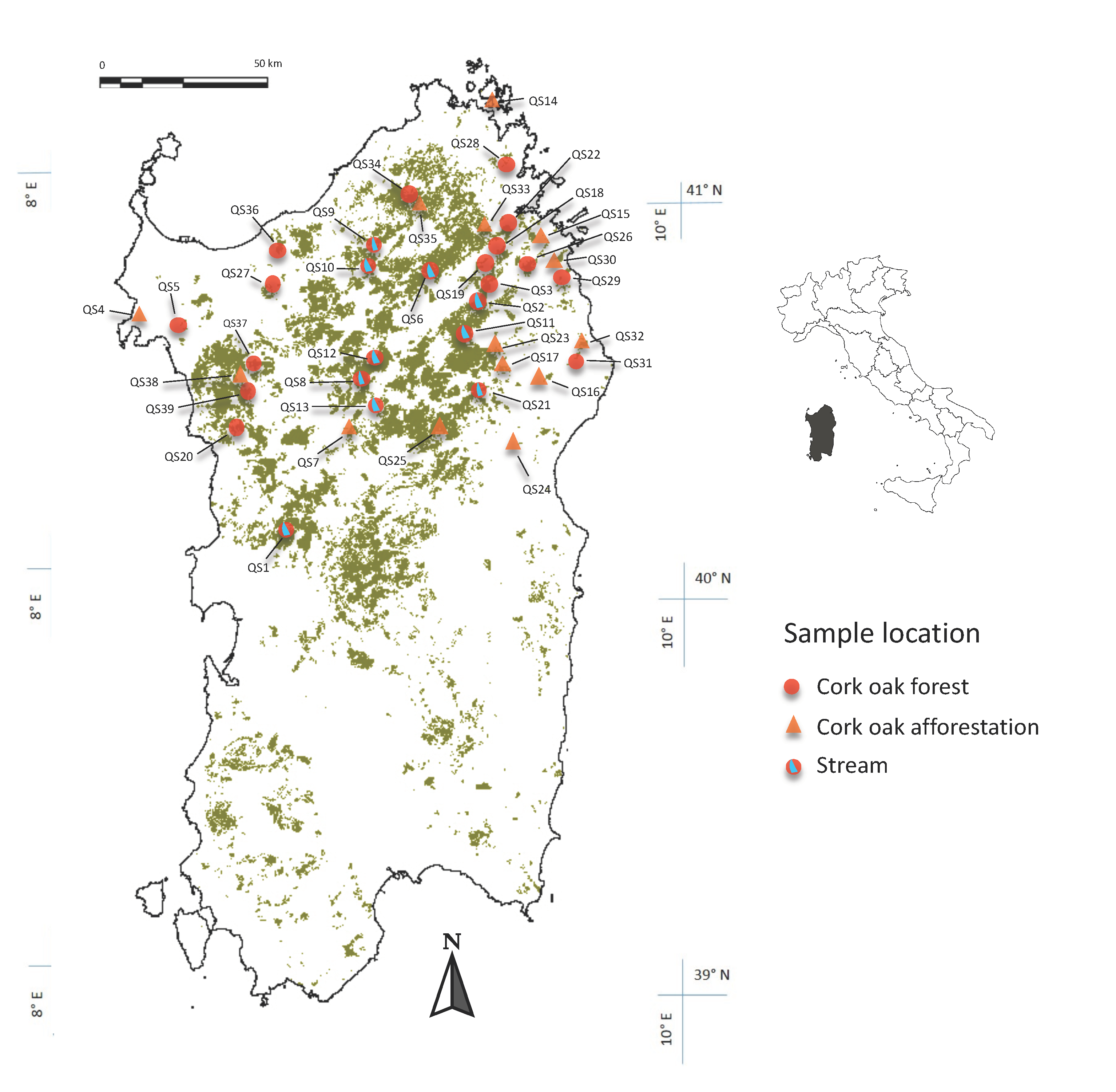 Forests | Free Full-Text | An Overview of Phytophthora Species Inhabiting  Declining Quercus suber Stands in Sardinia (Italy)