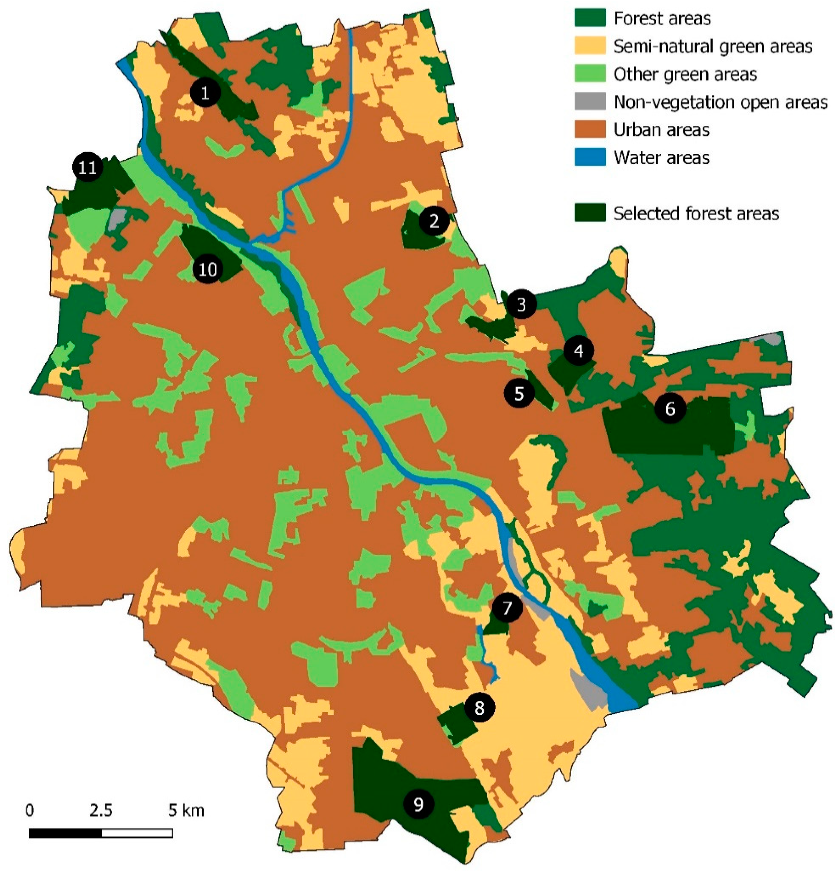 Forests | Free Full-Text | Habitat-Related Differences in Winter Presence  and Spring–Summer Activity of Roe Deer in Warsaw | HTML