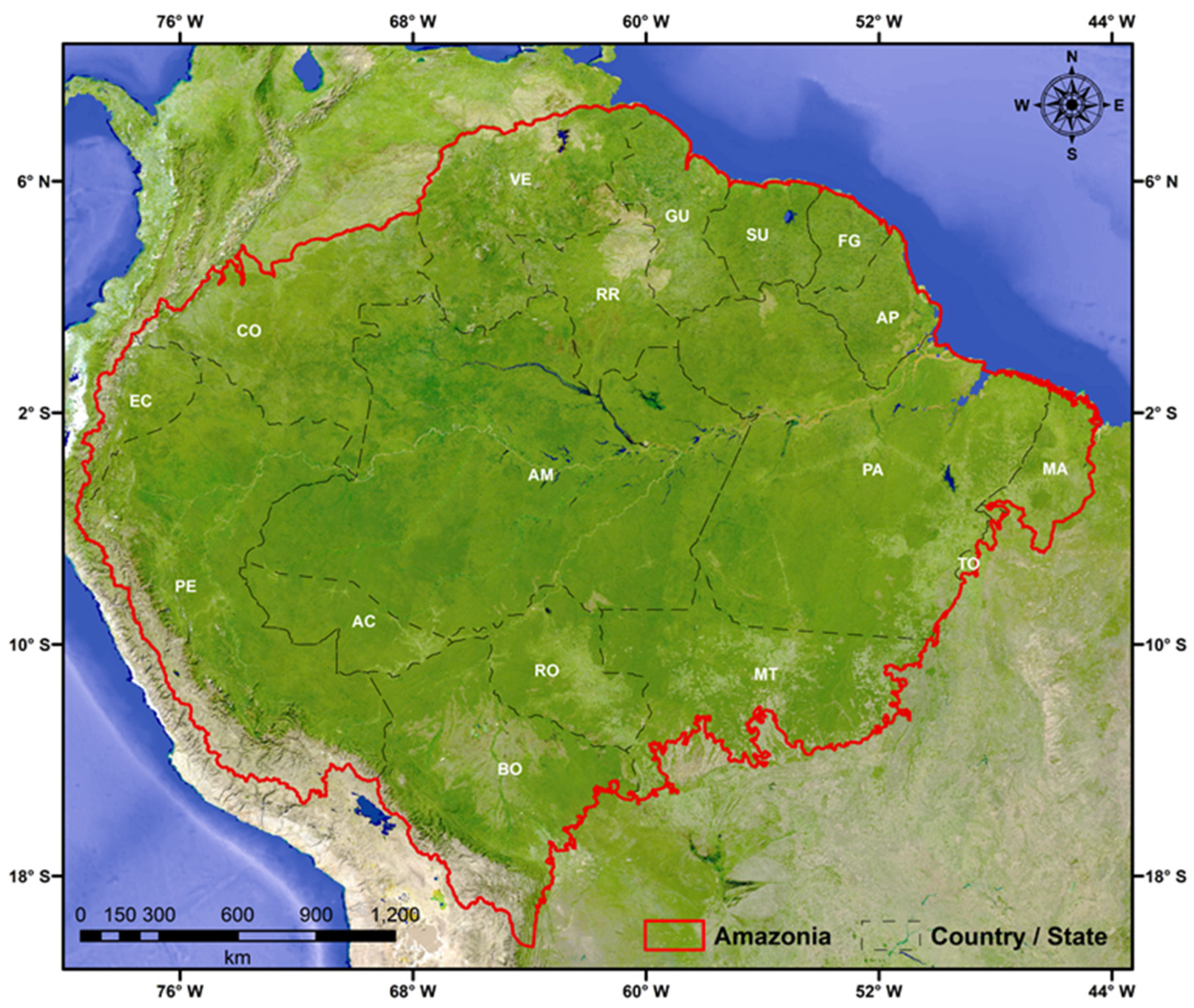 Forests | Free Full-Text | Relationship between Biomass Burning Emissions  and Deforestation in Amazonia over the Last Two Decades