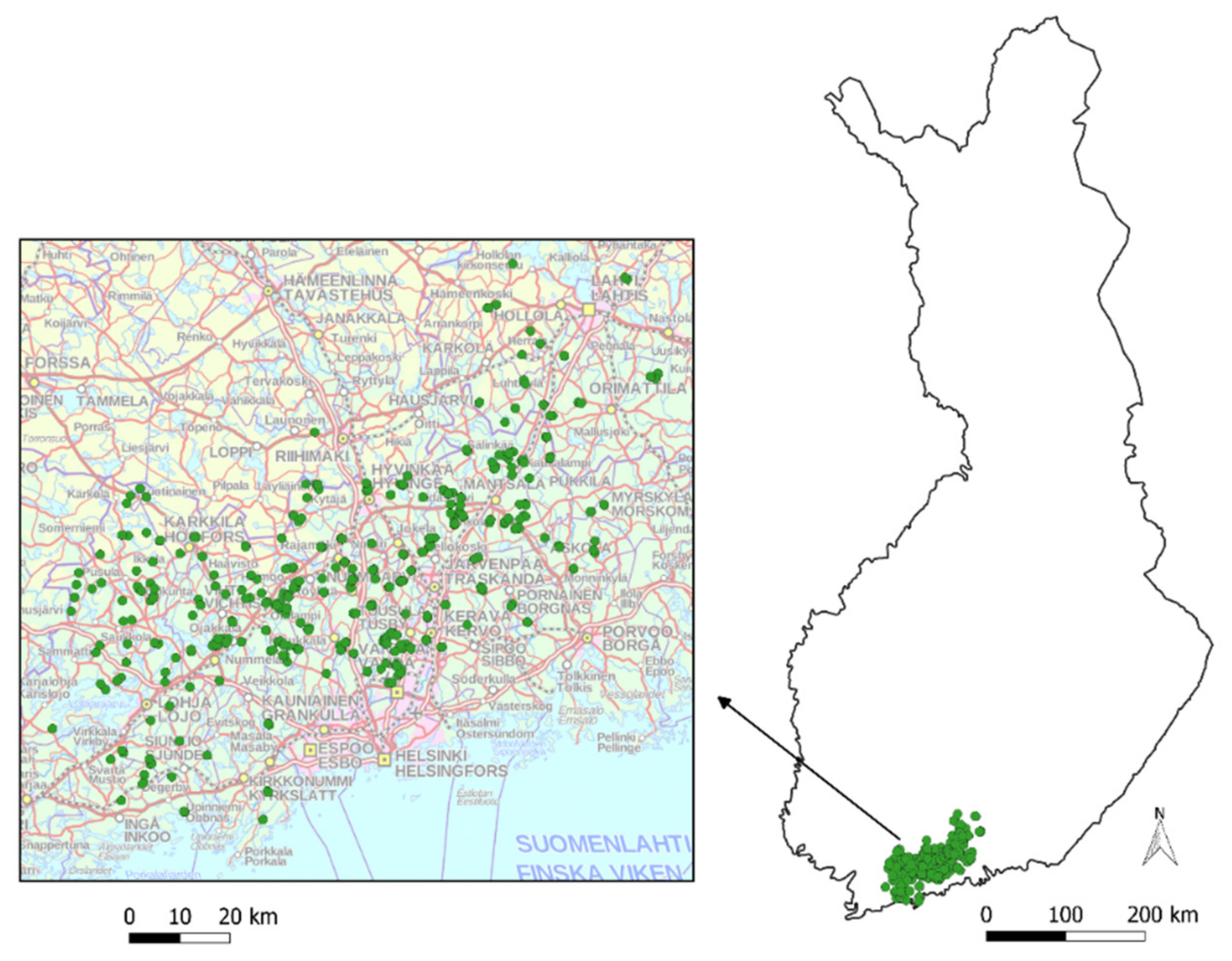 Forests | Free Full-Text | Computation of Strip Road Networks Based on  Harvester Location Data