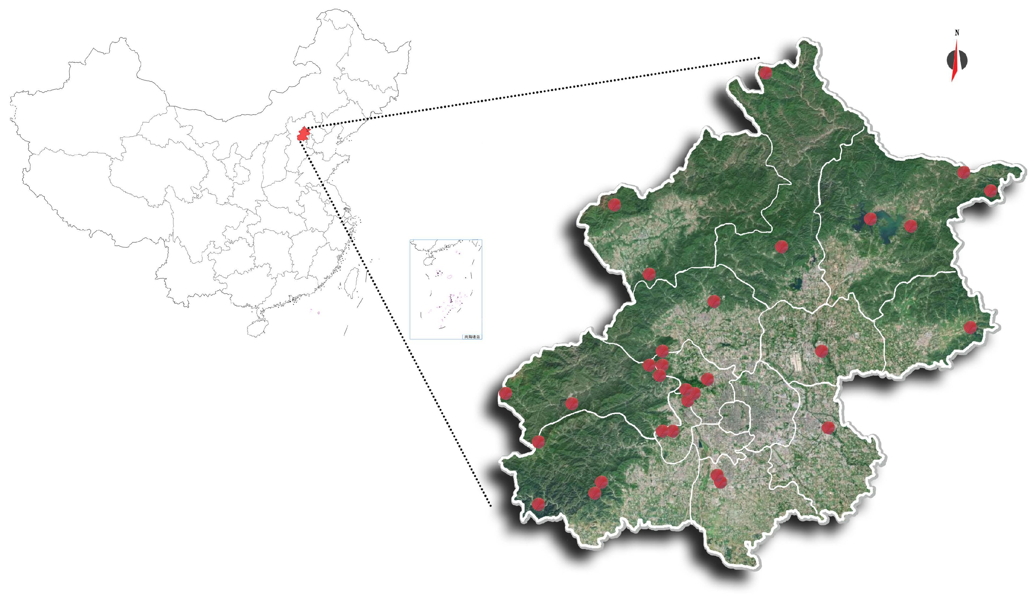 Implementation of the visual aesthetic quality of slope forest autumn color  change into the configuration of tree species