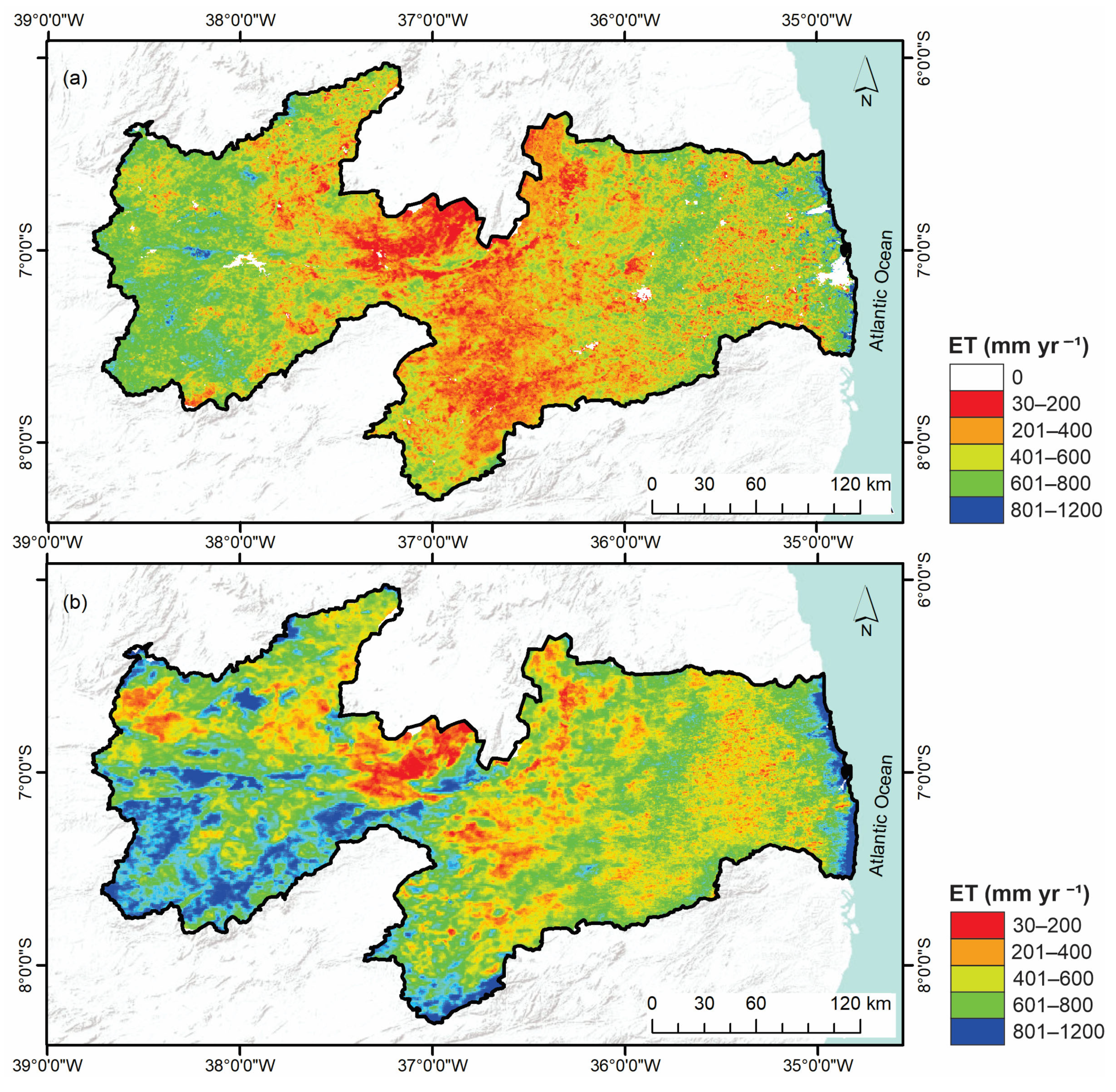 Forests | Free Full-Text | Evaluation of Water and Carbon Estimation Models  in the Caatinga Biome Based on Remote Sensing