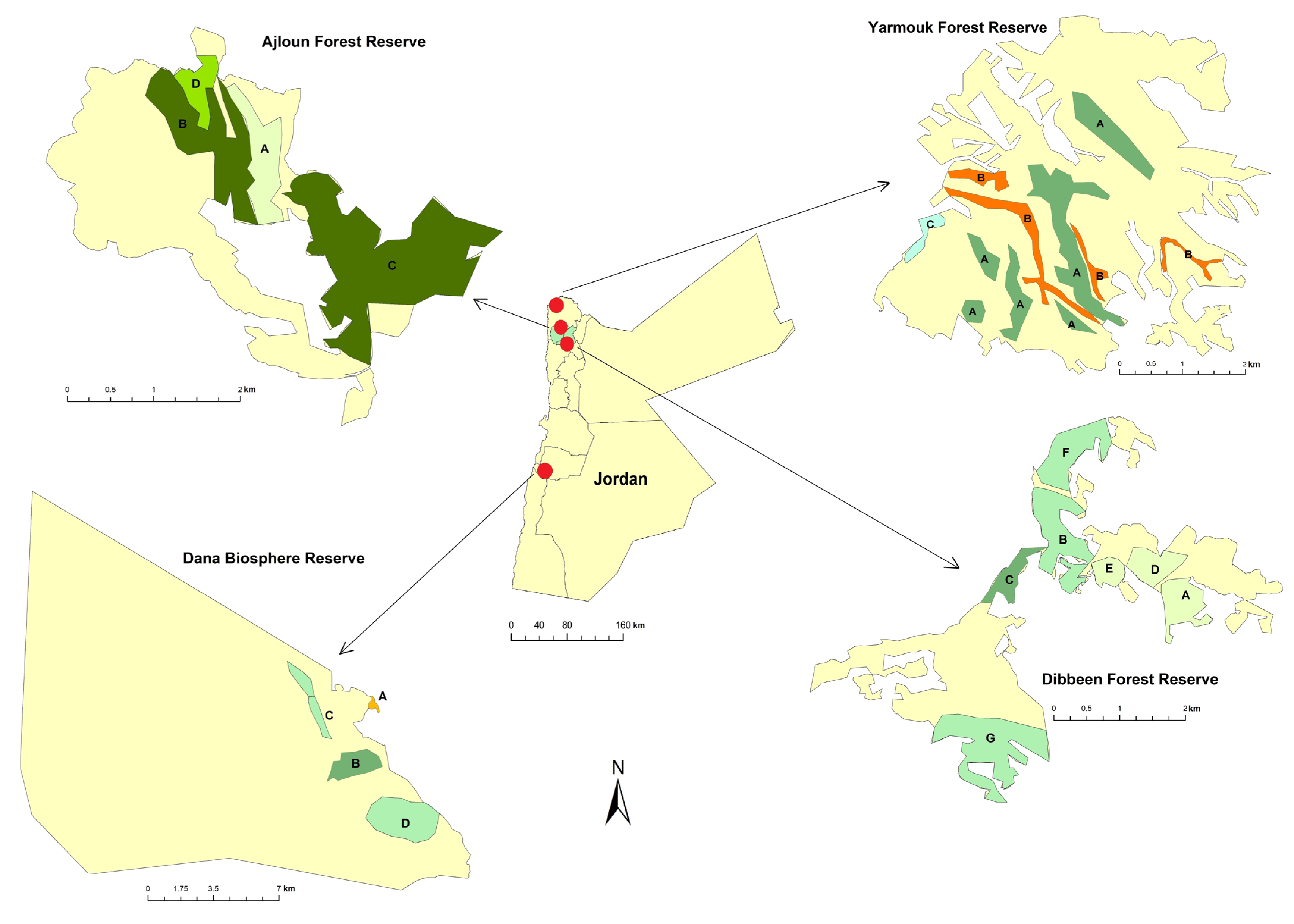 Forests | Free Full-Text | Forest Health Assessment in Four Jordanian  Reserves Located in Semi-Arid Environments