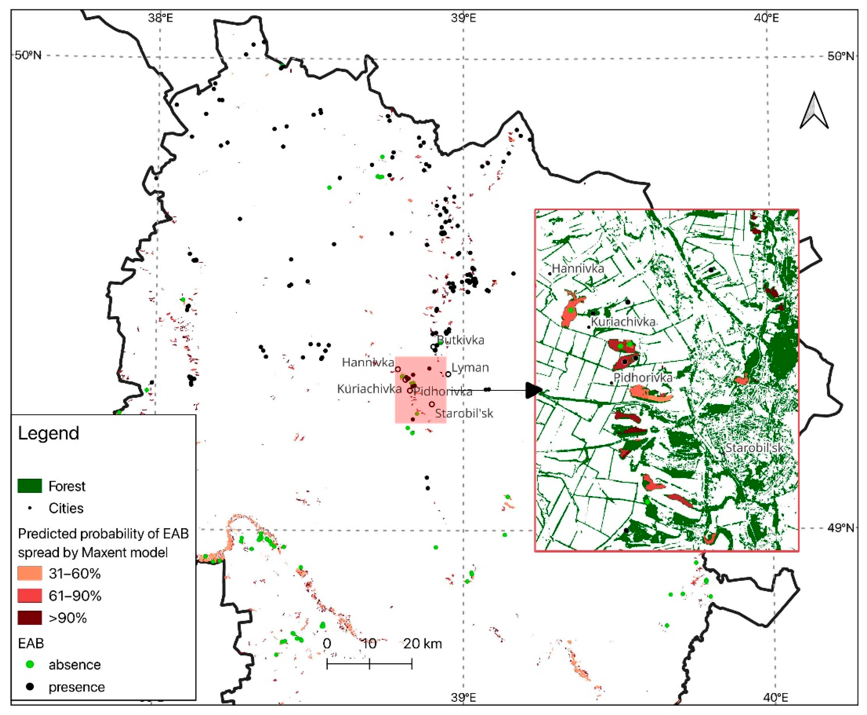 Forests | Free Full-Text | Forest Site and Stand Structure Affecting the  Distribution of Emerald Ash Borer, Agrilus planipennis Fairmaire, 1888  (Coleoptera: Buprestidae), in Eastern Ukraine