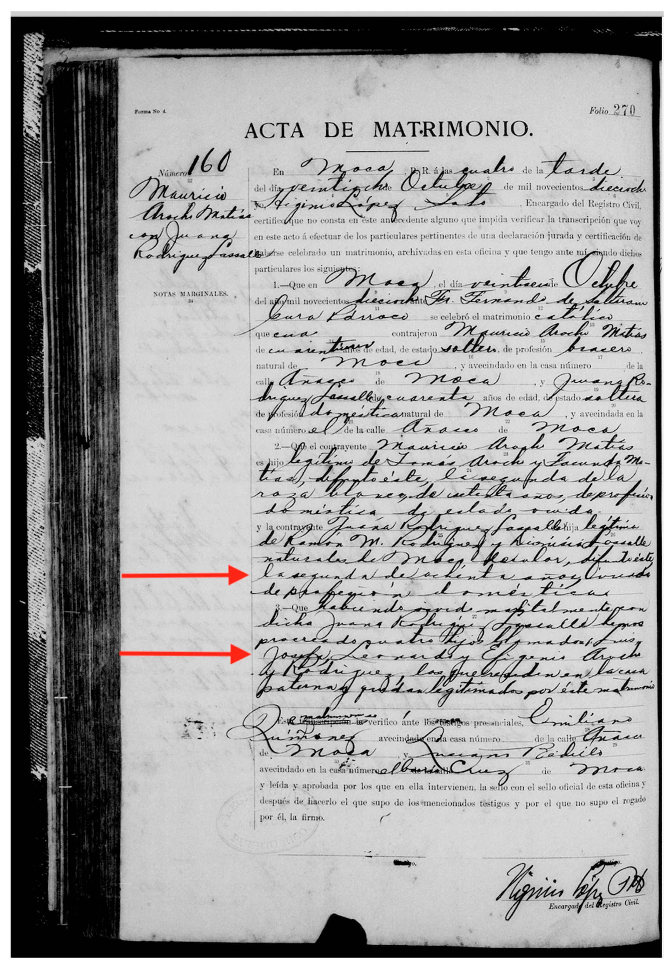 Genealogy | Free Full-Text | Bound to History: Leoncia Lasalle's Slave  Narrative from Moca, Puerto Rico, 1945 | HTML