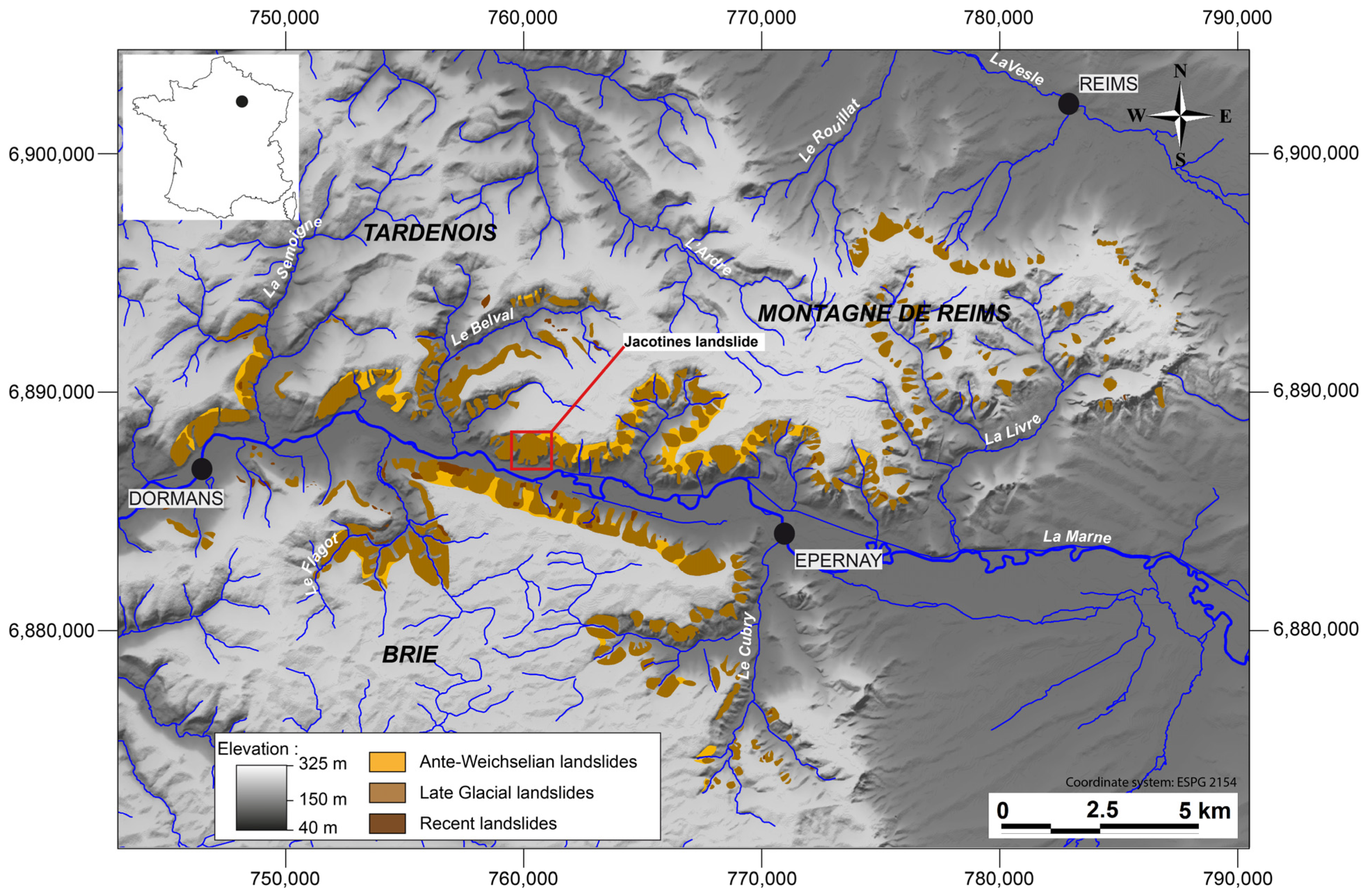 GeoHazards | Free Full-Text | Internal Structure and Reactivations of a  Mass Movement: The Case Study of the Jacotines Landslide (Champagne  Vineyards, France)