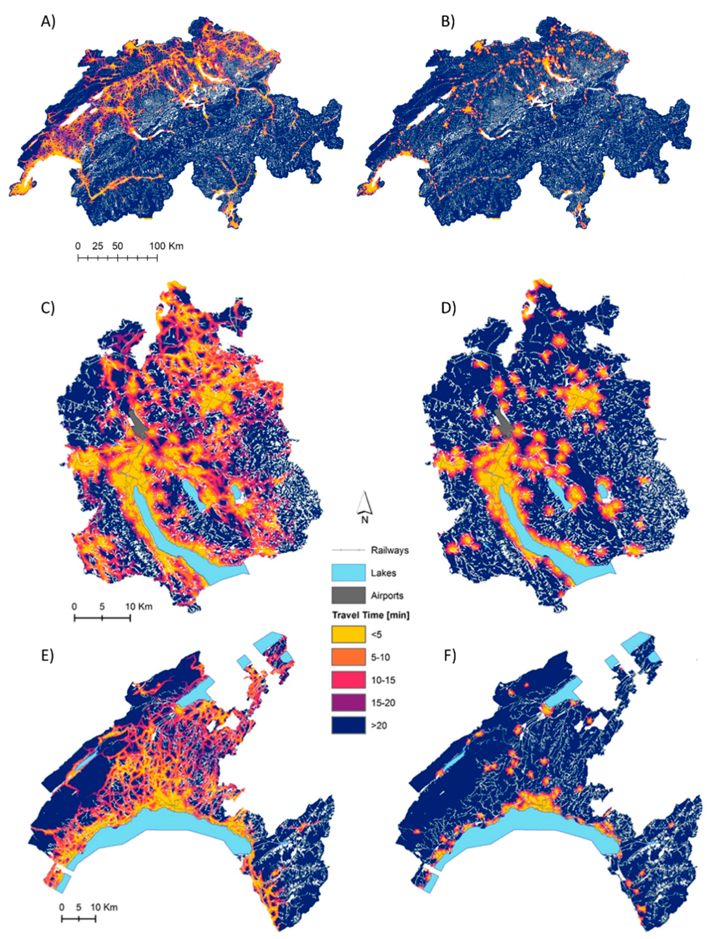 Geomatics | Free Full-Text | Modelling Physical Accessibility to Public  Green Spaces in Switzerland to Support the SDG11 | HTML