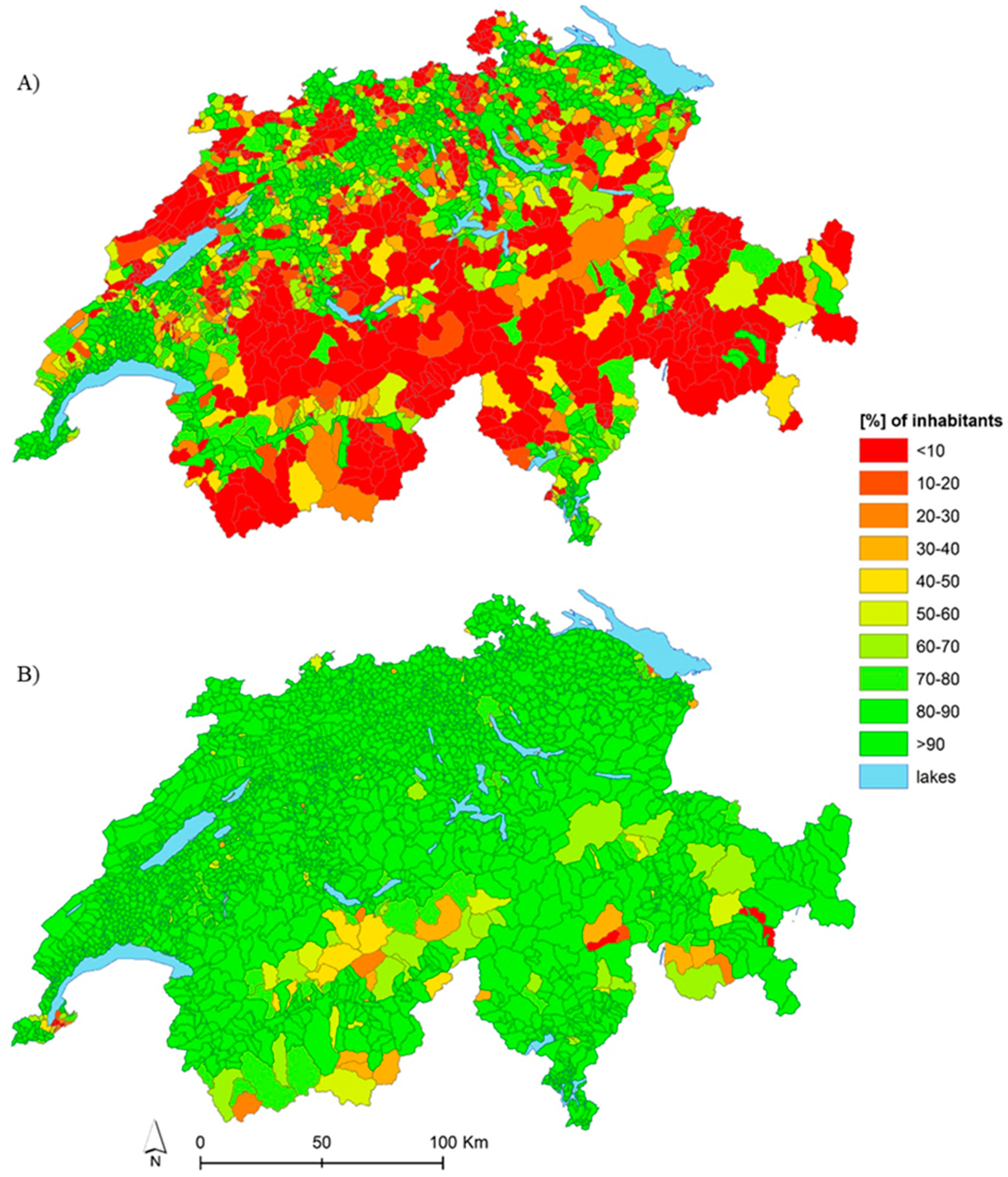 geomatics free full text modelling physical accessibility to public green spaces in switzerland to support the sdg11 html