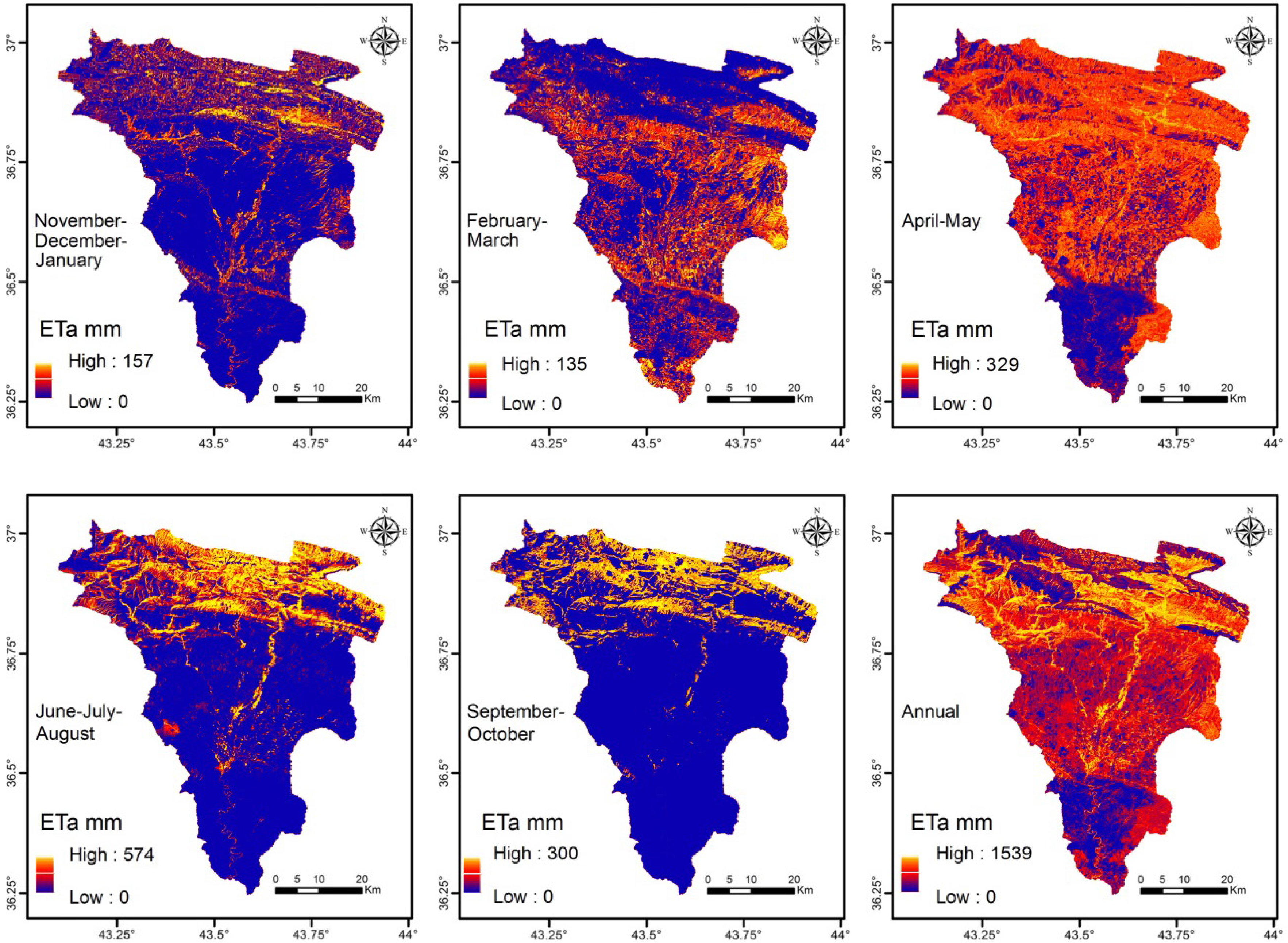 Geosciences | Free Full-Text | Actual Evapotranspiration in the Al-Khazir  Gomal Basin (Northern Iraq) Using the Surface Energy Balance Algorithm for  Land (SEBAL) and Water Balance