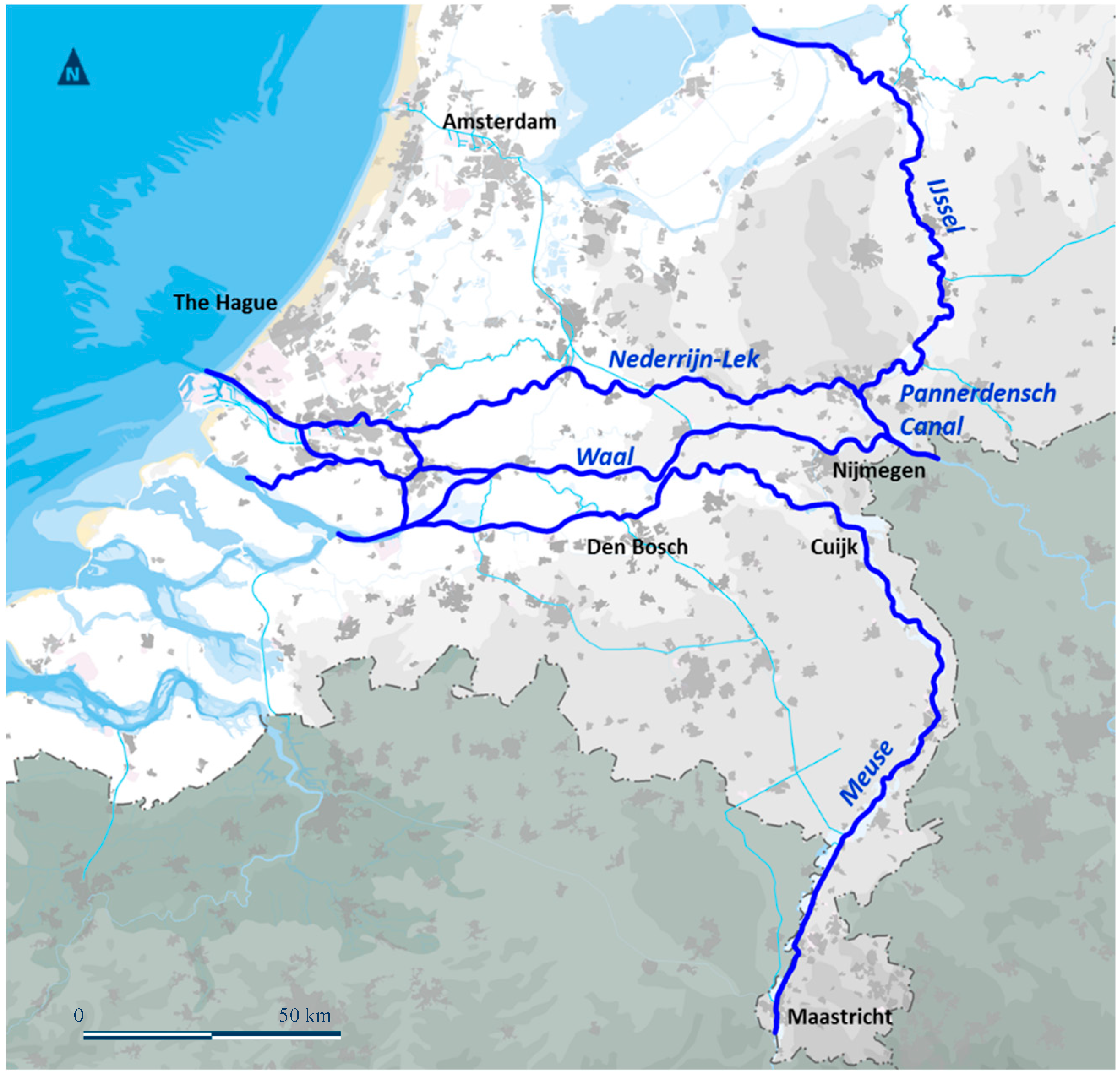 Geosciences | Free Full-Text | Room for Rivers: Risk Reduction by Enhancing  the Flood Conveyance Capacity of The Netherlands' Large Rivers | HTML