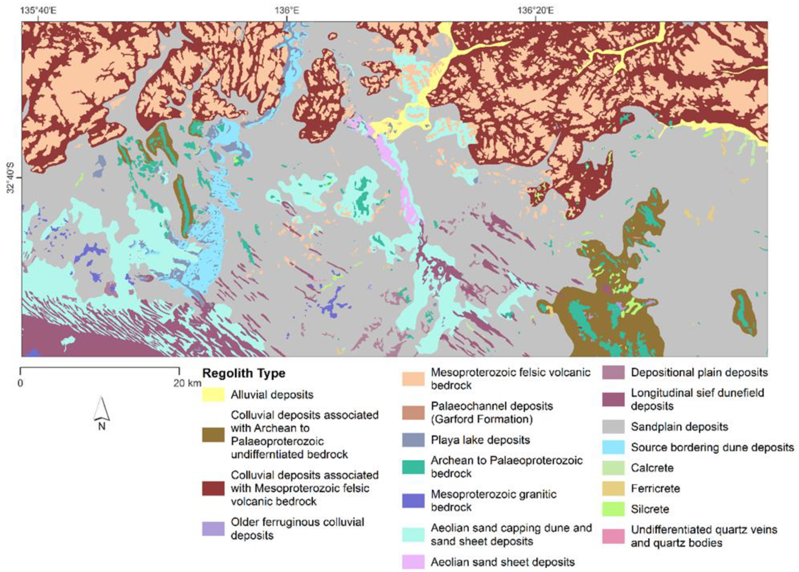 Geosciences Free Full Text Objective Regolith Landform Mapping In A Regolith Dominated 0656