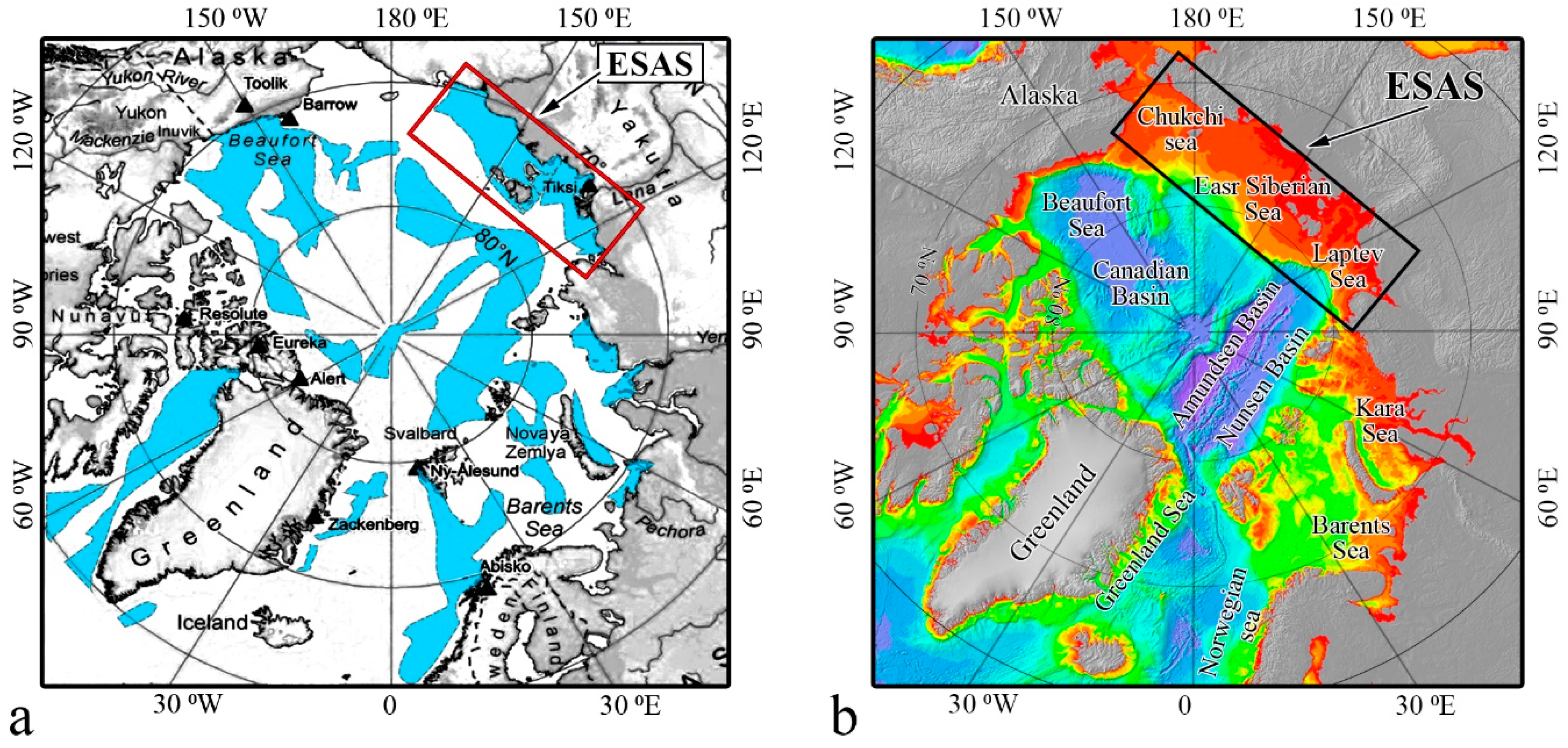 Geosciences | Free Full-Text | Understanding the Permafrost–Hydrate System  and Associated Methane Releases in the East Siberian Arctic Shelf