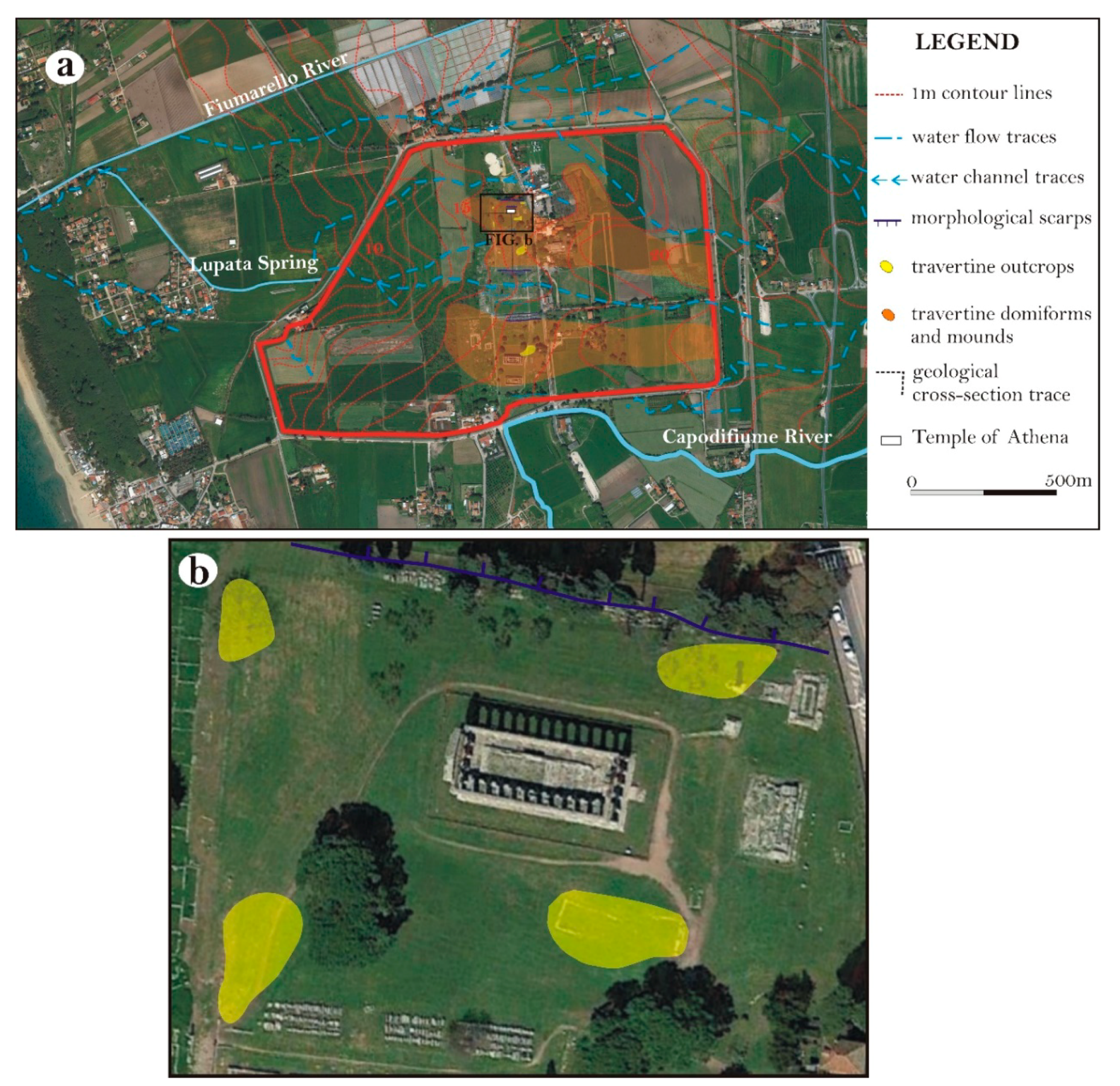 Geosciences Free Full Text A Multidisciplinary Approach To The Study Of The Temple Of Athena In Poseidonia Paestum Southern Italy New Geomorphological Geophysical And Archaeological Data Html