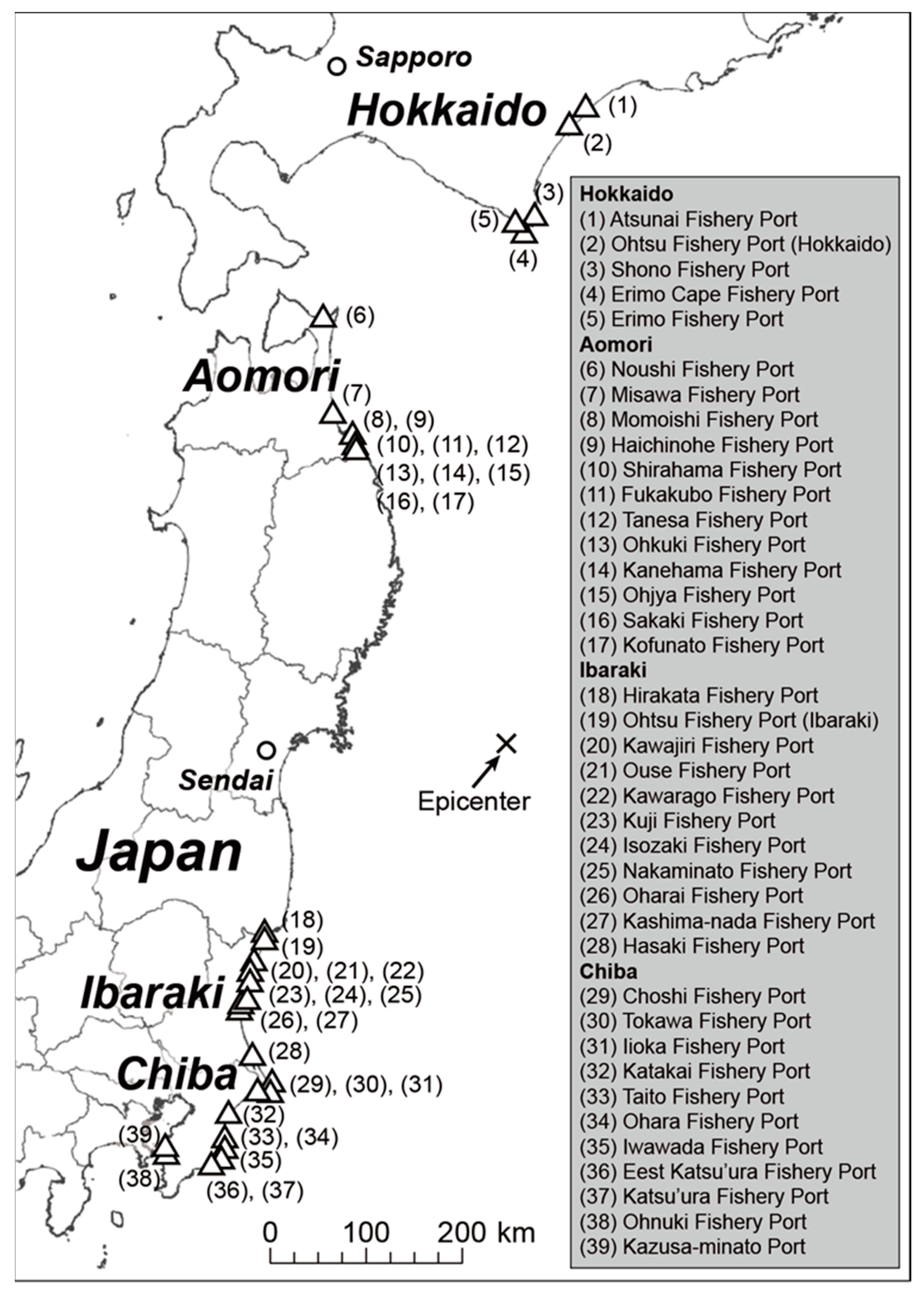 Geosciences | Free Full-Text | Tsunami Vulnerability Criteria for Fishery  Port Facilities in Japan