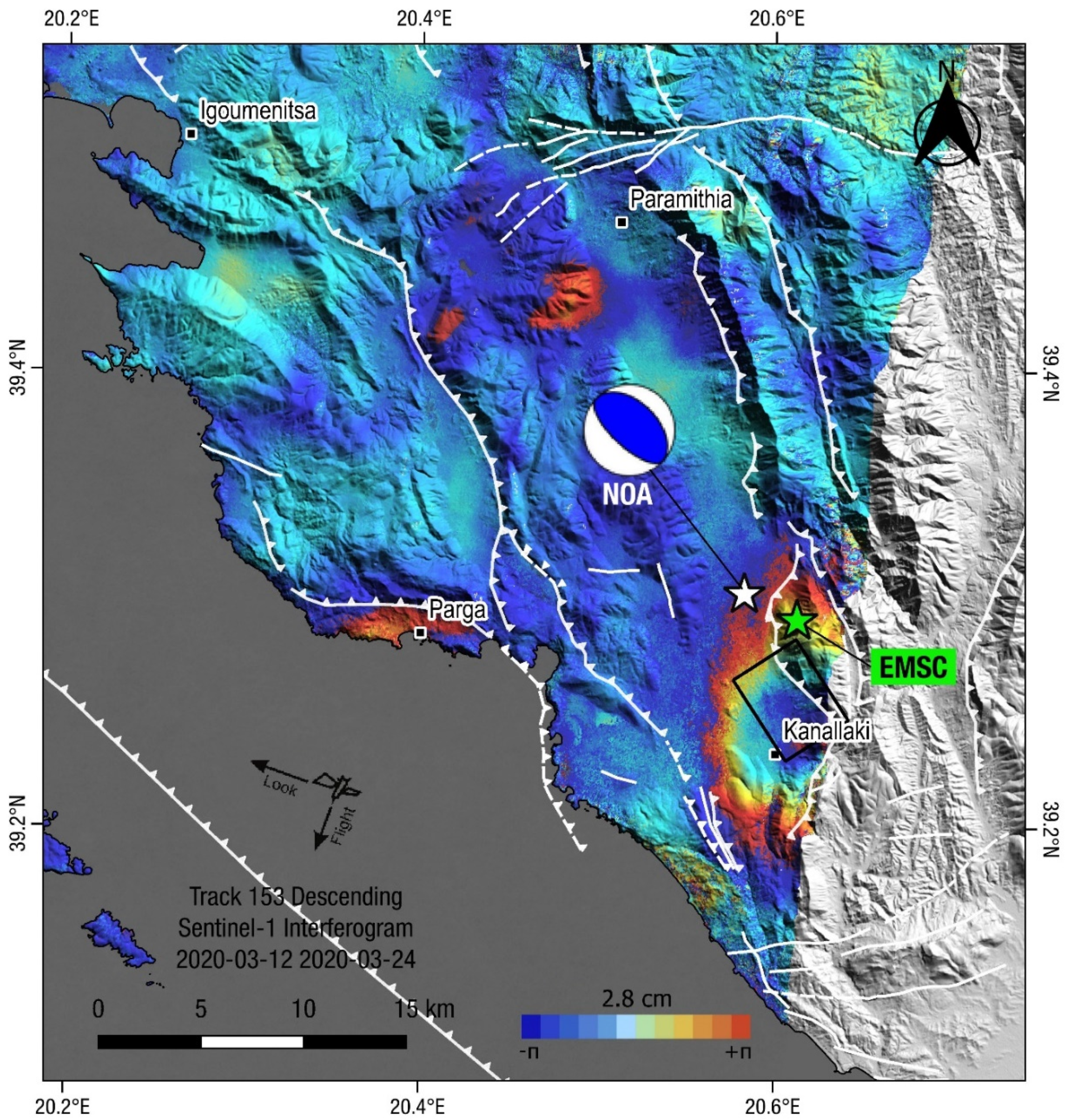 Geosciences | Free Full-Text | The Mw = 5.6 Kanallaki Earthquake of 21  March 2020 in West Epirus, Greece: Reverse Fault Model from InSAR Data and  Seismotectonic Implications for Apulia-Eurasia Collision | HTML