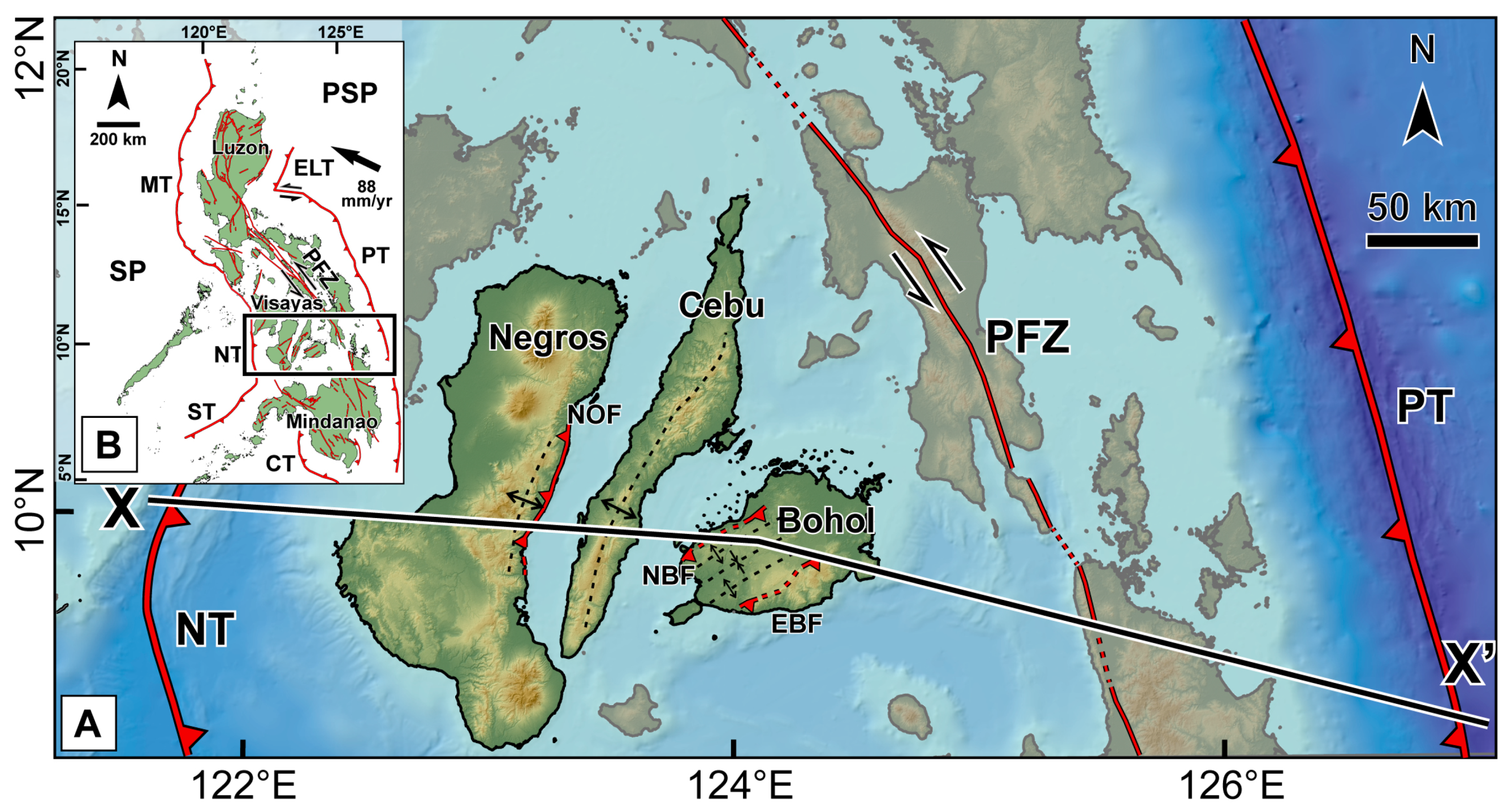 philippine fault line map