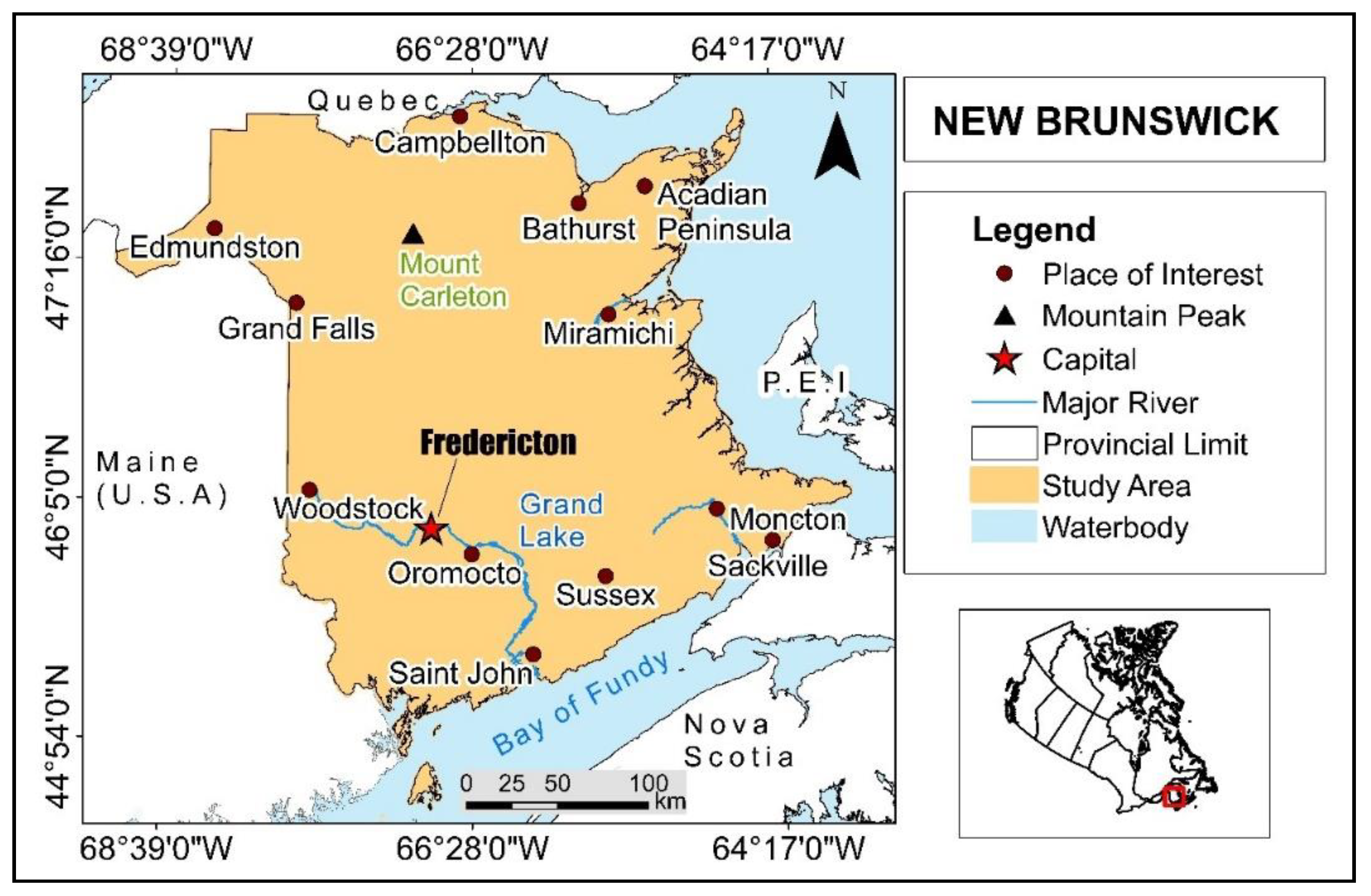 New Brunswick Flood Zone Map Geosciences | Free Full-Text | Prioritizing Flood-Prone Areas Using Spatial  Data In The Province Of New Brunswick, Canada | Html