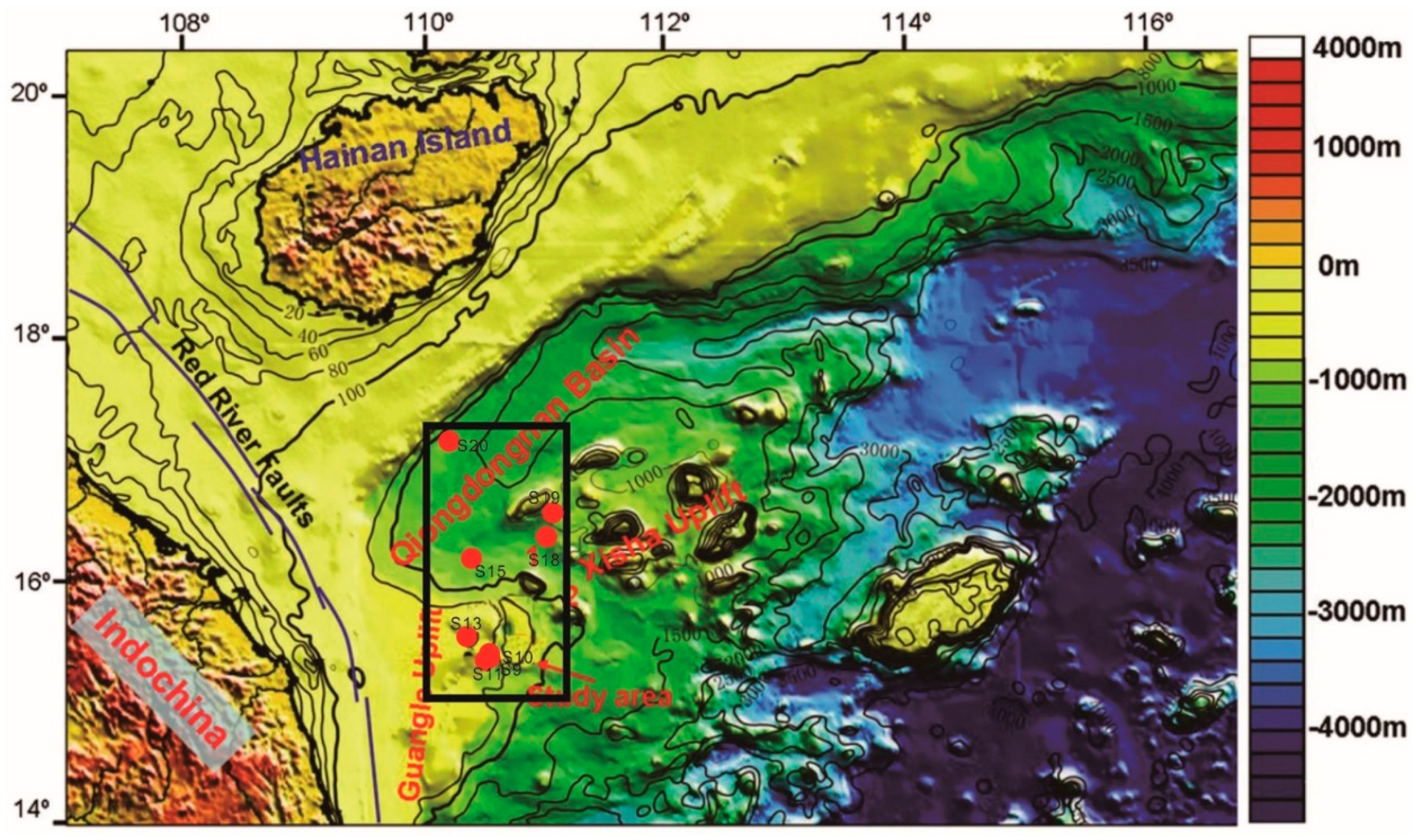 Geosciences | Free Full-Text | Clay Mineralogy and Geochemistry of the  Pockmarked Surface Sediments from the Southwestern Xisha Uplift, South  China Sea: Implications for Weathering and Provenance