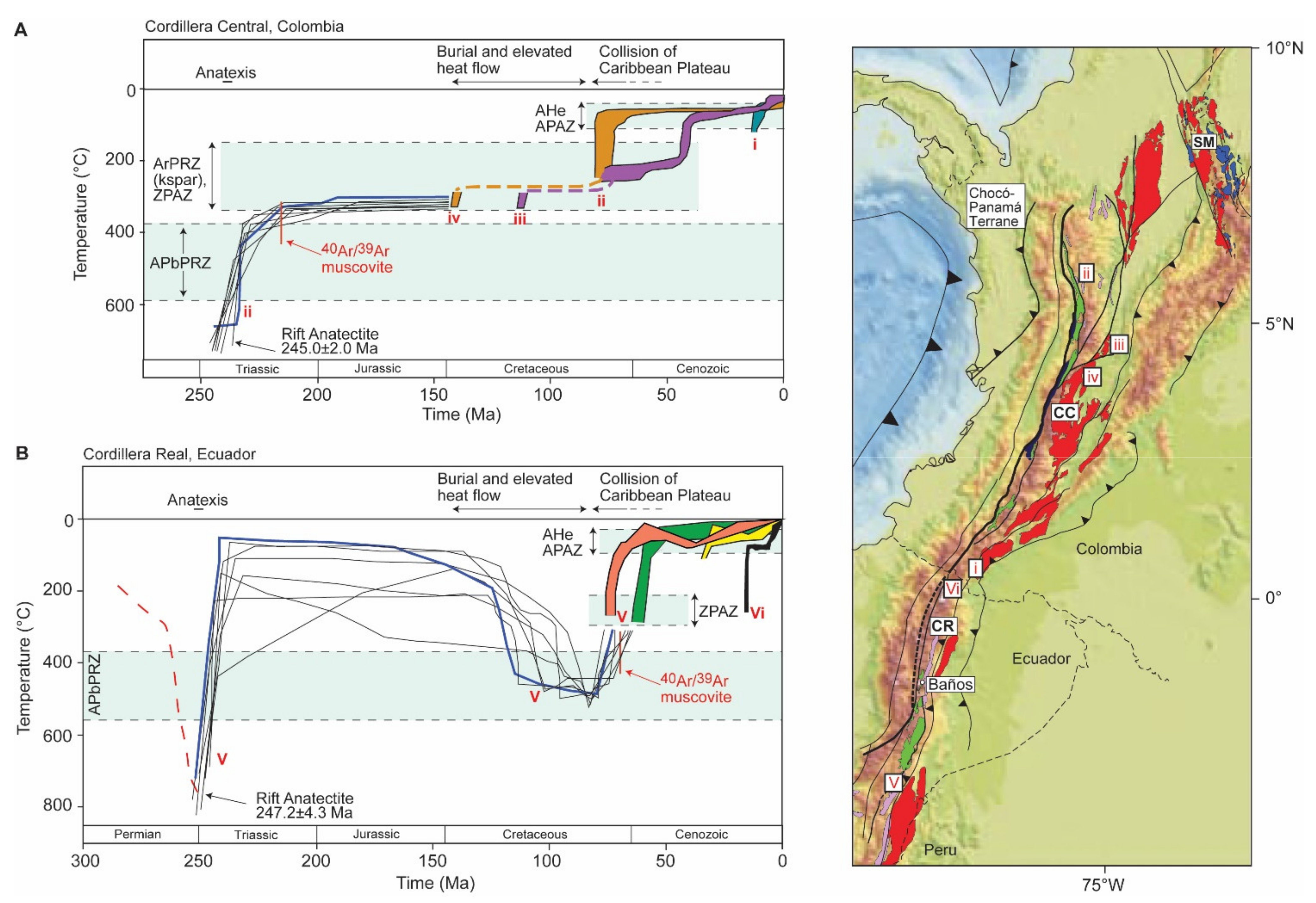 Geosciences | Free Full-Text | The Geochemical and Isotopic Record of  Wilson Cycles in Northwestern South America: From the Iapetus to the  Caribbean