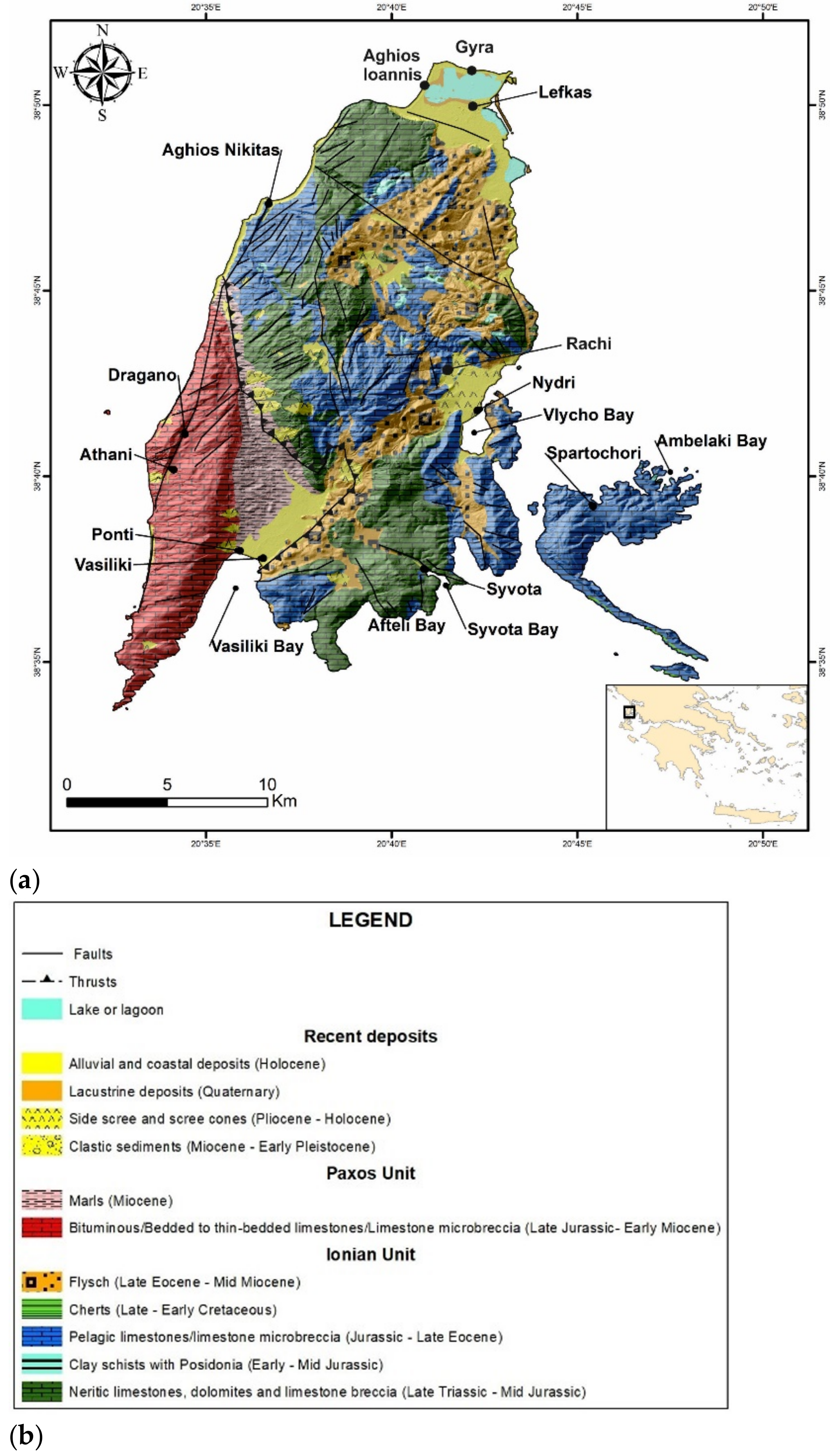Geosciences | Free Full-Text | Assessment of Geological Heritage Sites and  Their Significance for Geotouristic Exploitation: The Case of Lefkas,  Meganisi, Kefalonia and Ithaki Islands, Ionian Sea, Greece | HTML