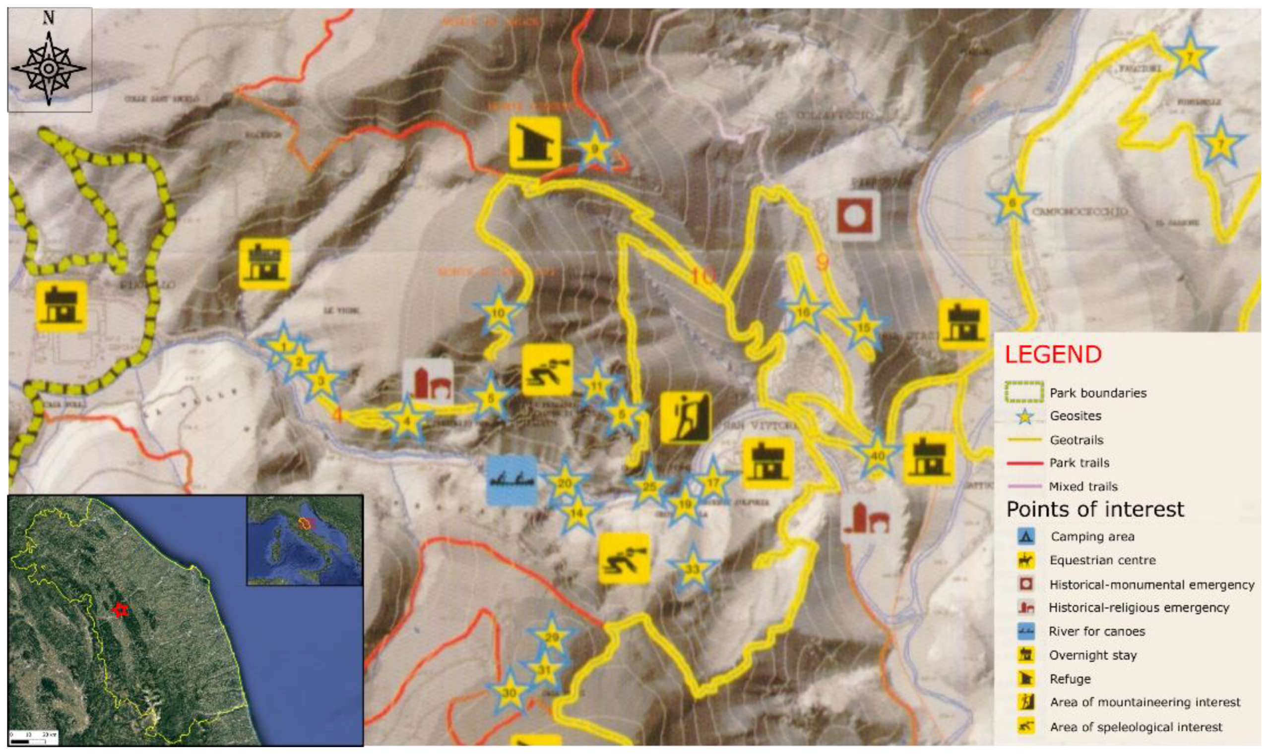 Geosciences | Free Full-Text | Frasassi Caves and Surroundings: A Special  Vehicle for the Geoeducation and Dissemination of the Geological Heritage  in Italy