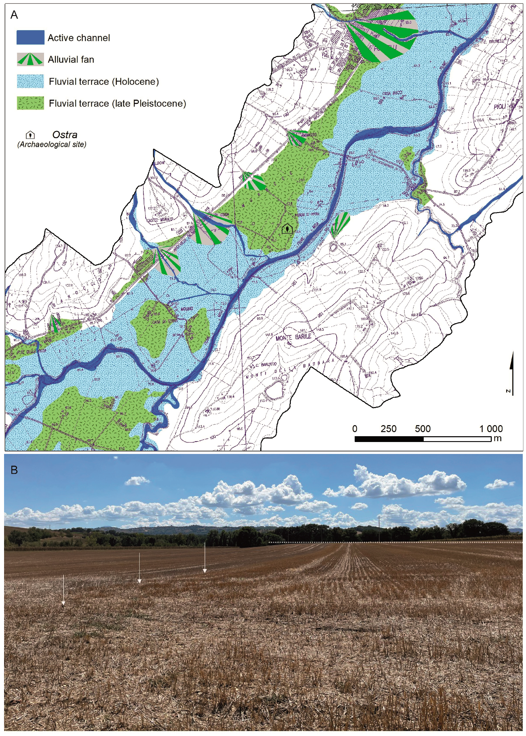 Geosciences | Free Full-Text | Enhancing the Identification and Mapping of  Fluvial Terraces Combining Geomorphological Field Survey with Land-Surface  Quantitative Analysis