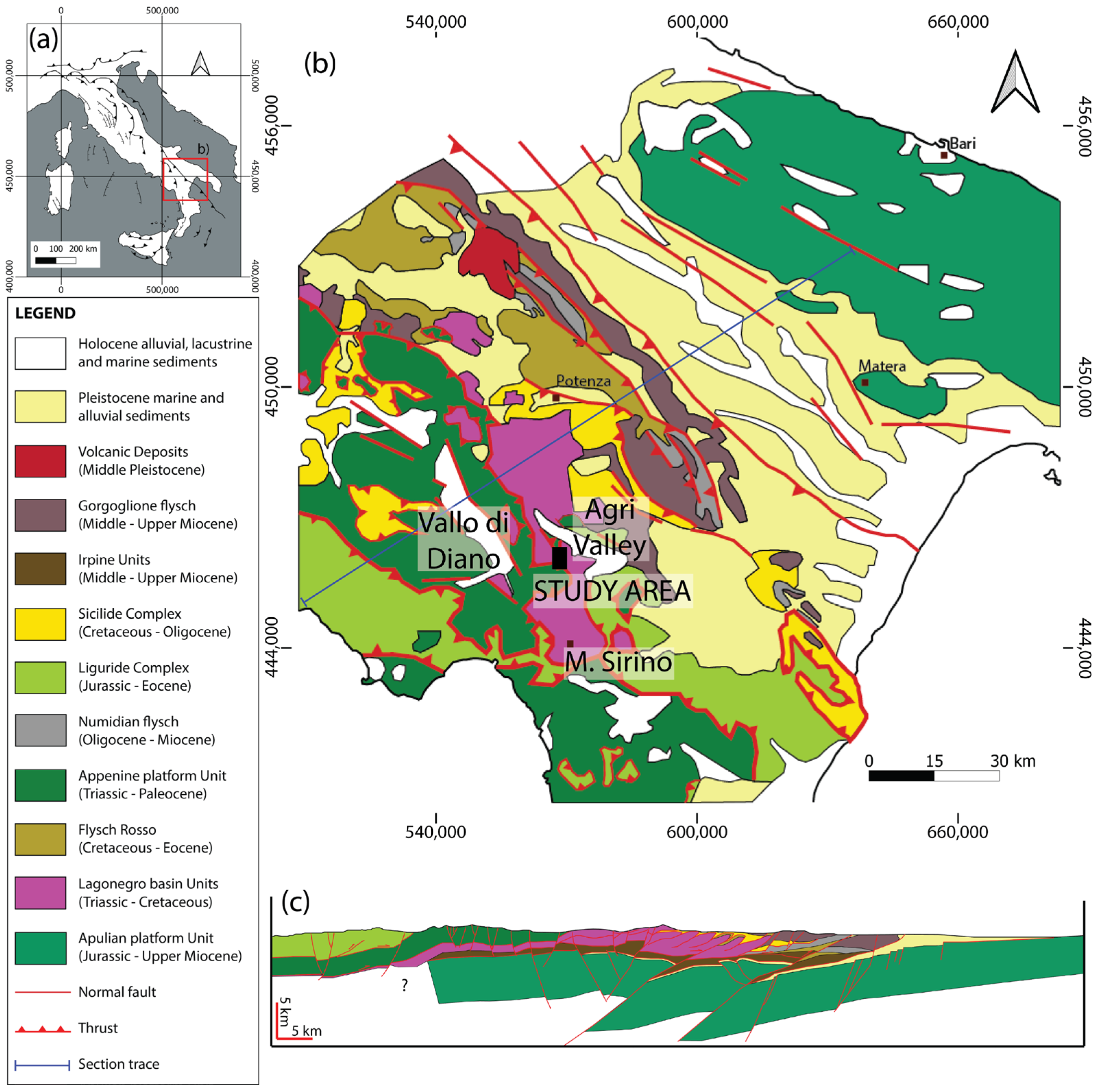 Geosciences | Free Full-Text | Investigation of the Geological Structure of  the Tramutola Area (Agri Valley): Inferences for the Presence of Geofluids  at Shallow Crustal Levels