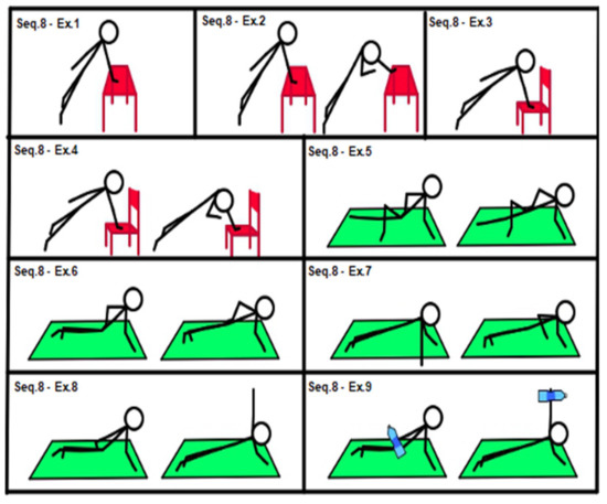 The proposed model of complex training adapted for the elderly.