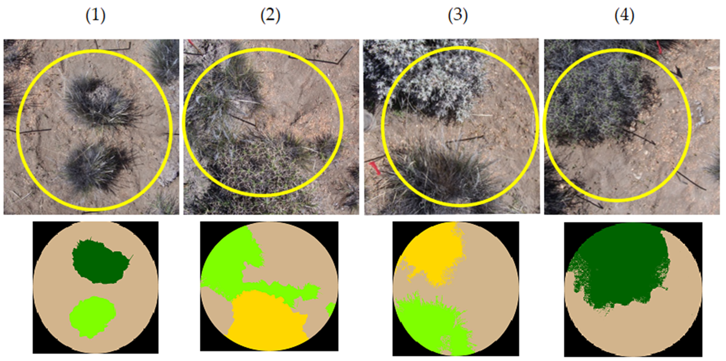 Relationship between selection and IRG (a), NDVI (b), shrub cover