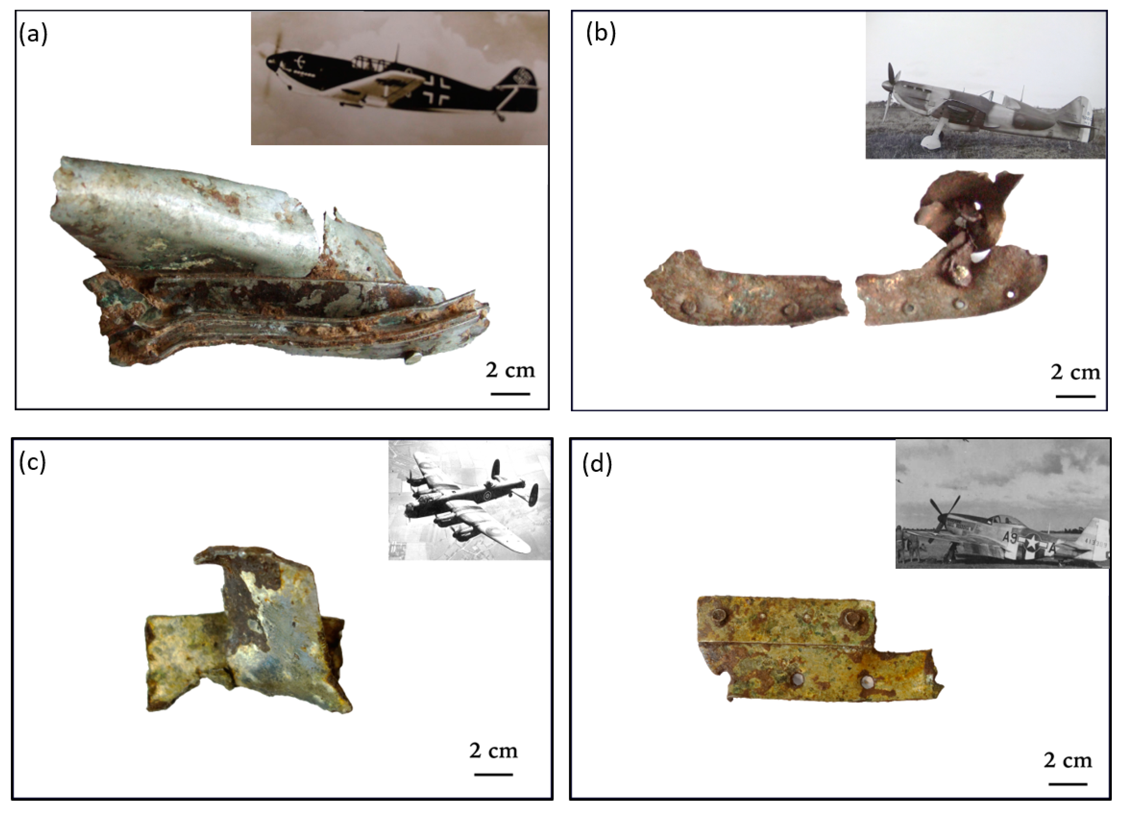 Heritage | Free Full-Text | Comparison of Aluminum Alloys from Aircraft of  Four Nations Involved in the WWII Conflict Using Multiscale Analyses and  Archival Study | HTML