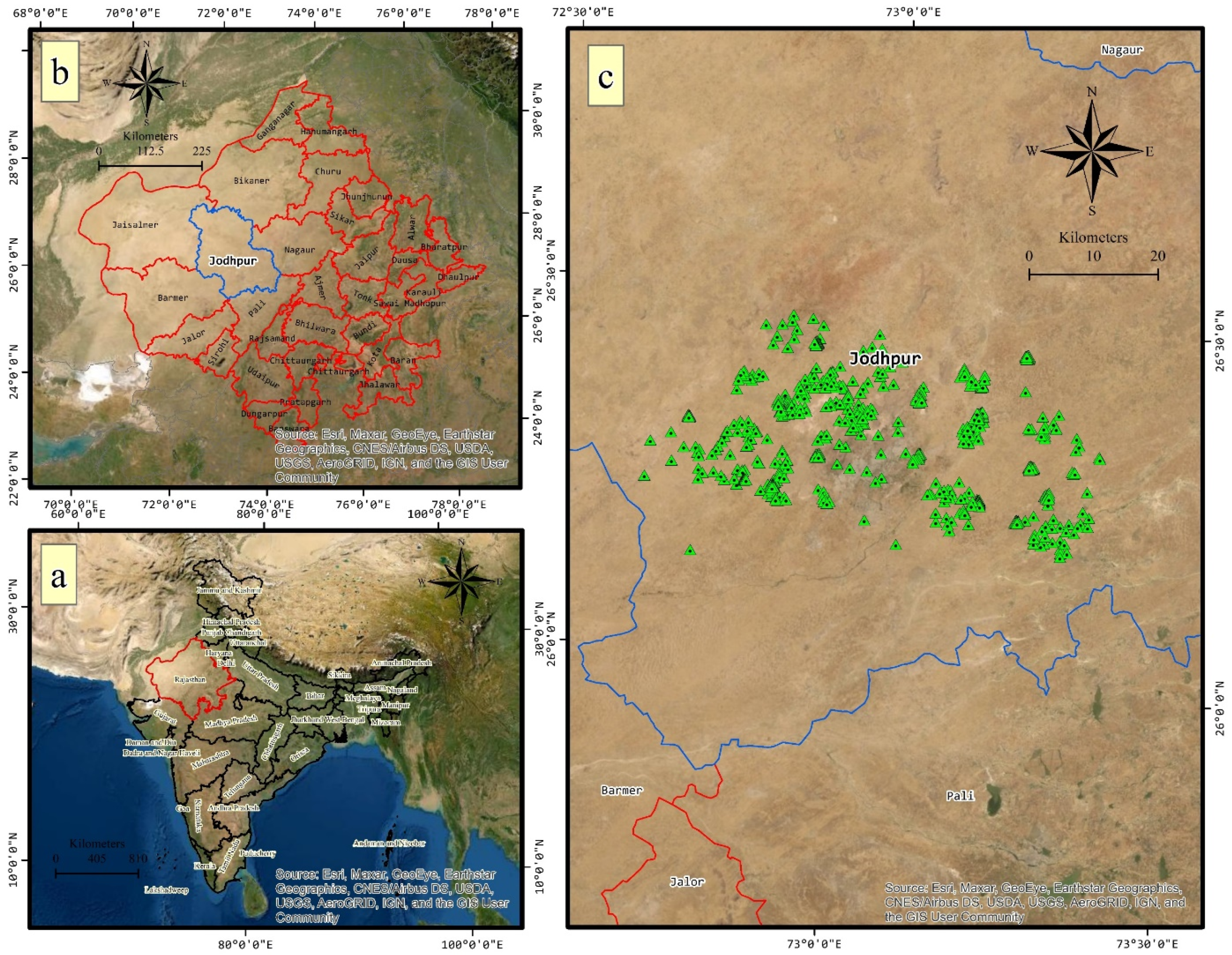 Satellite Map Of Jodhpur Hydrology | Free Full-Text | Neural Network-Based Modeling Of Water Quality  In Jodhpur, India