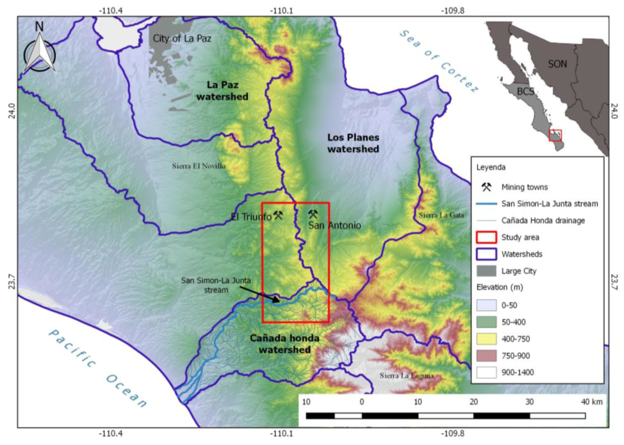 IJERPH | Free Full-Text | Arsenic Concentration in the Surface Water of a  Former Mining Area: The La Junta Creek, Baja California Sur, Mexico