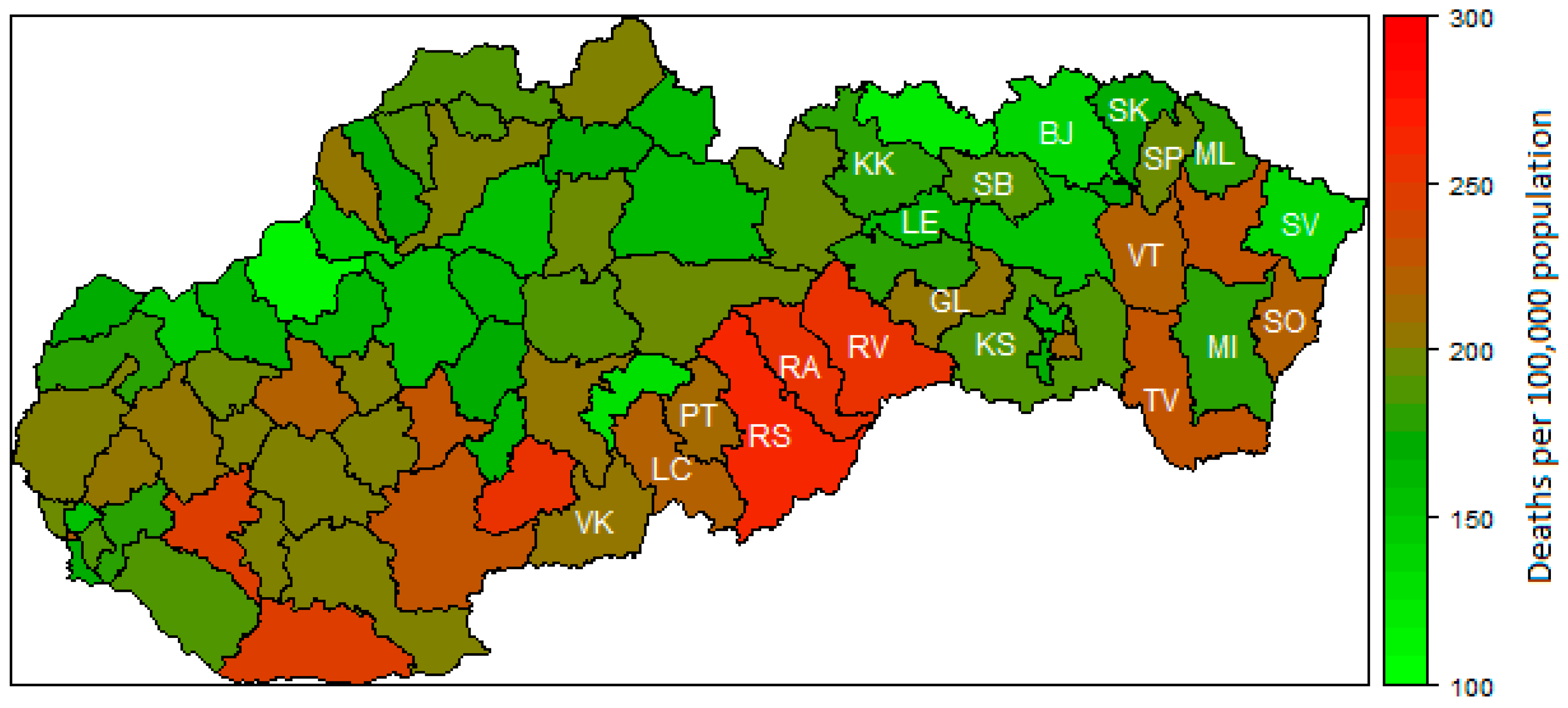IJERPH | Free Full-Text | Preventable Mortality in Regions of  Slovakia—Quantification of Regional Disparities and Investigation of the  Impact of Environmental Factors | HTML