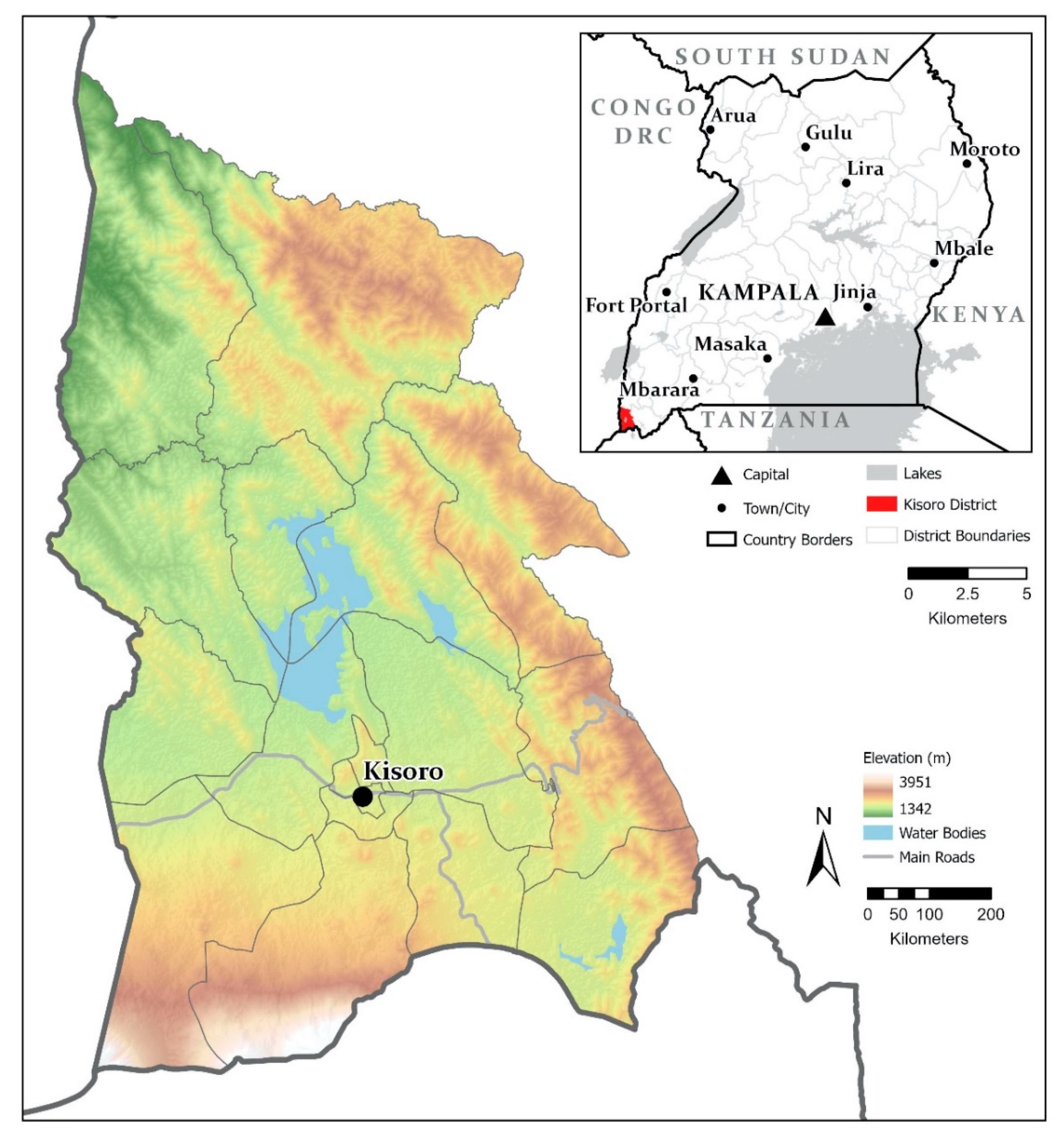 Map Of Kisoro District Ijerph | Free Full-Text | Multidimensional Benefits Of Improved Sanitation:  Evaluating 'Pee Power®' In Kisoro, Uganda | Html