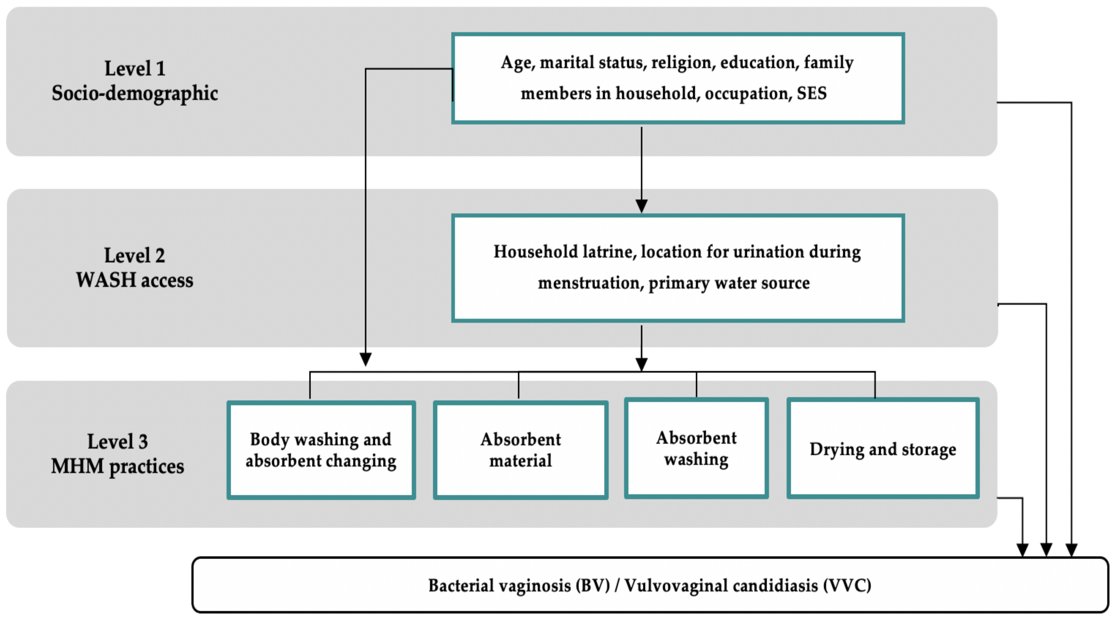 IJERPH Free Full-Text Identifying Risk Factors for Lower Reproductive Tract Infections among Women Using Reusable Absorbents in Odisha, India