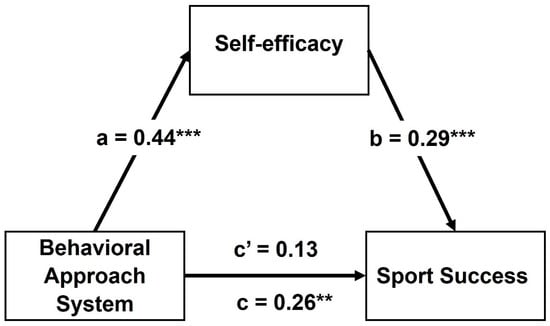 IJERPH Free Full-Text The Mediating Role of Self-Efficacy in the Relationship between Approach Motivational System and Sports Success among Elite Speed Skating Athletes and Physical Education Students