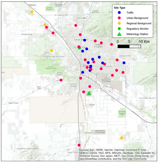 IJERPH | Free Full-Text | Sampling Low Air Pollution Concentrations at a  Neighborhood Scale in a Desert U.S. Metropolis with Volatile Weather  Patterns | HTML