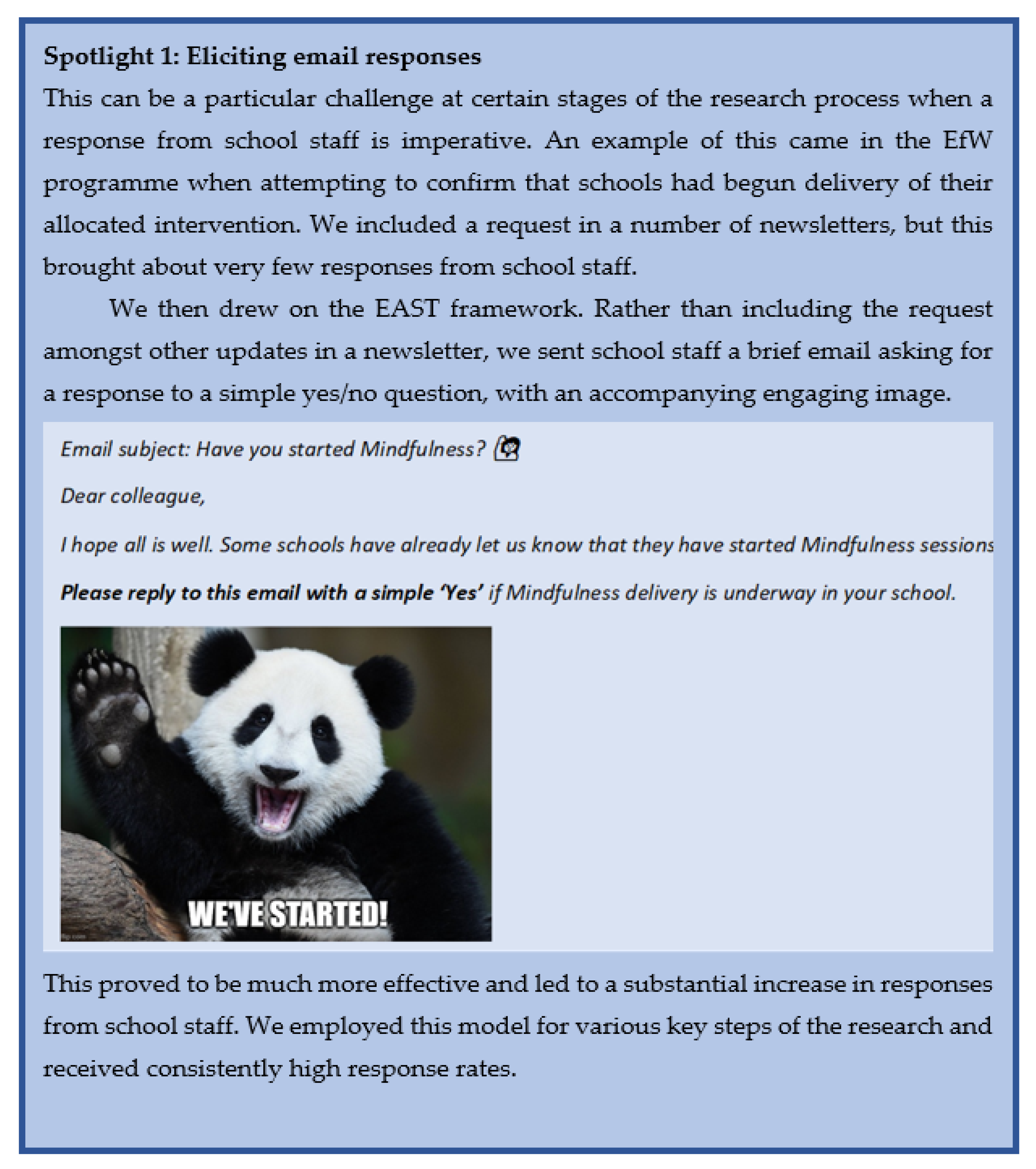 IJERPH | Free Full-Text | &lsquo;Shall We Send a Panda?&rsquo; A Practical  Guide to Engaging Schools in Research: Learning from Large-Scale Mental  Health Intervention Trials