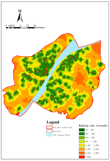 IJERPH | Free Full-Text | Analyzing the Spatial Equity of Walking 
