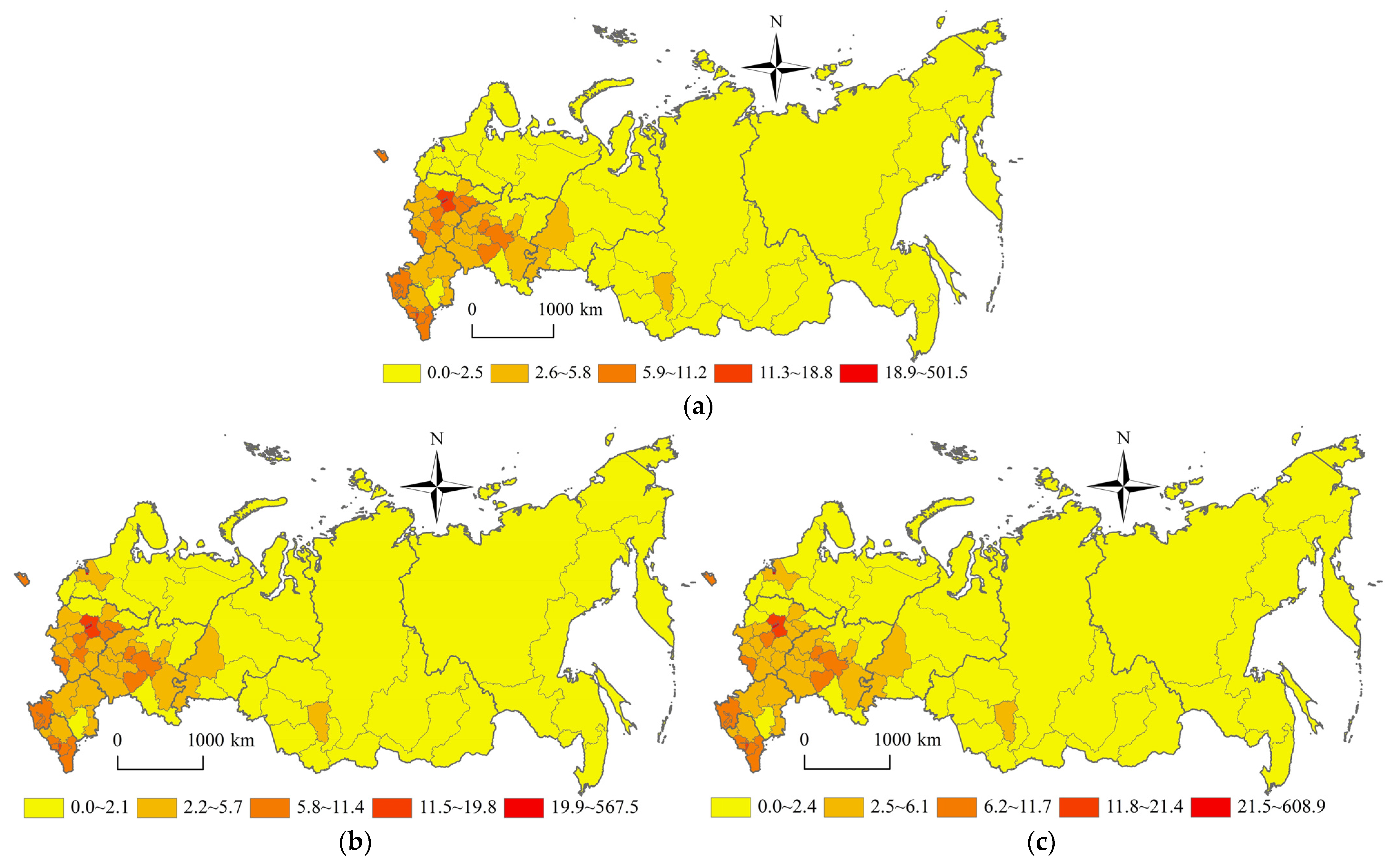 population density map of russia