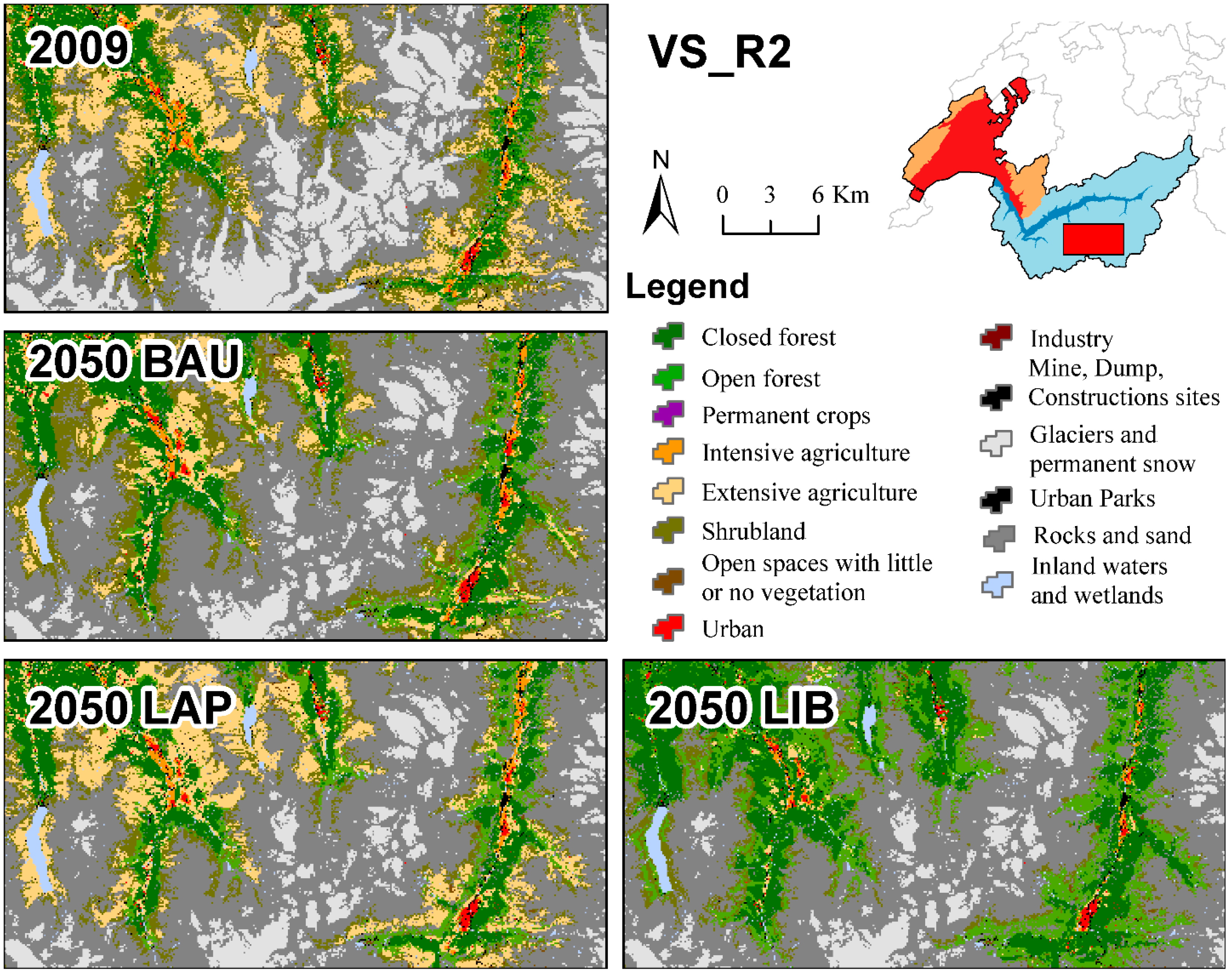 IJGI | Free Full-Text | Spatial Dynamic Modelling of Future Scenarios of  Land Use Change in Vaud and Valais, Western Switzerland | HTML